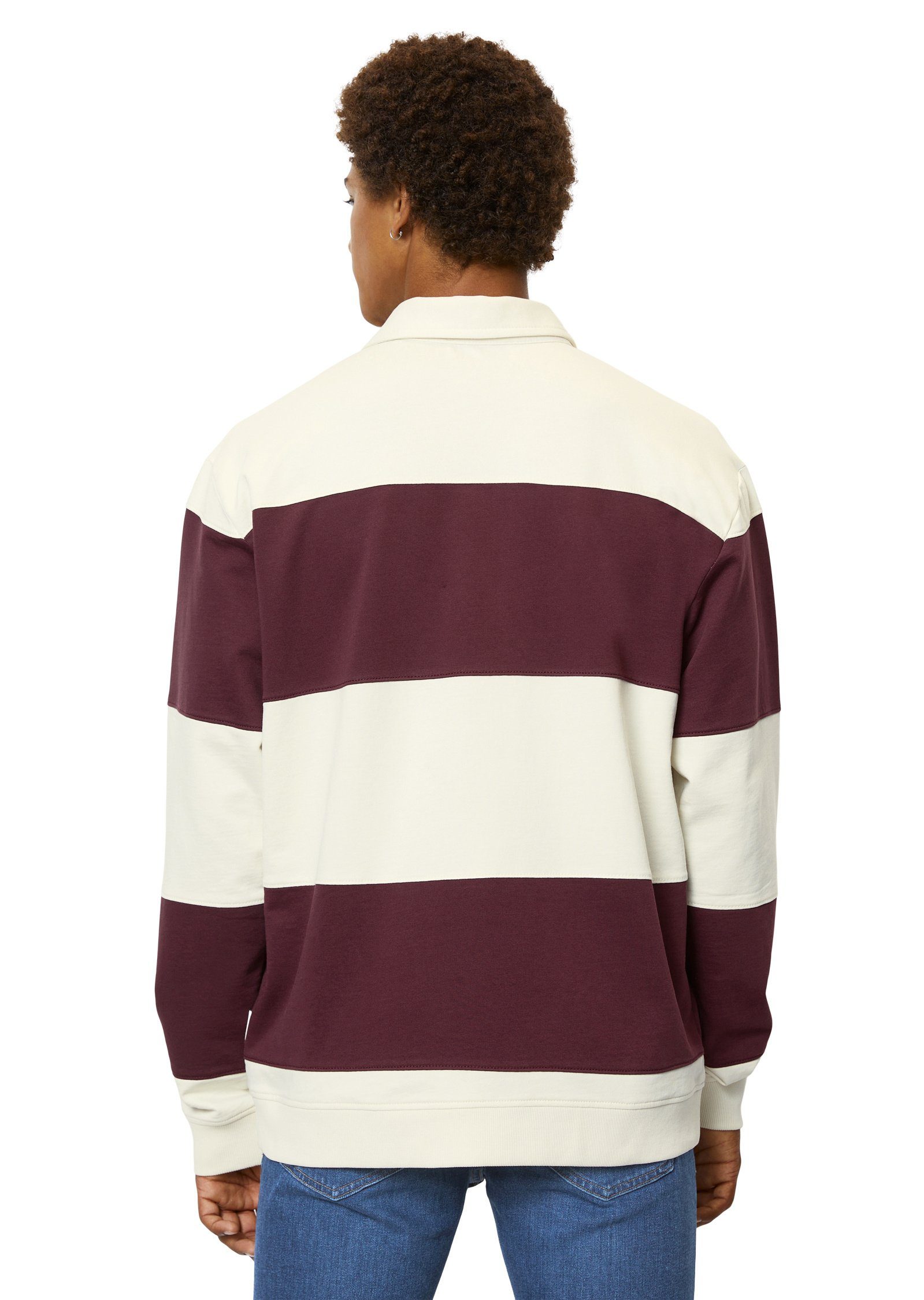 Marc O'Polo DENIM Sweatshirt aus rot Cotton Organic