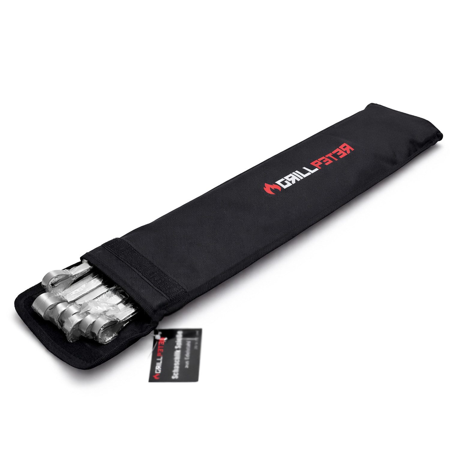 Grillpeter Schaschlikspieße Grillpeter Schaschlik Spieße Schampura Edelstahl 20 Stück 50cm