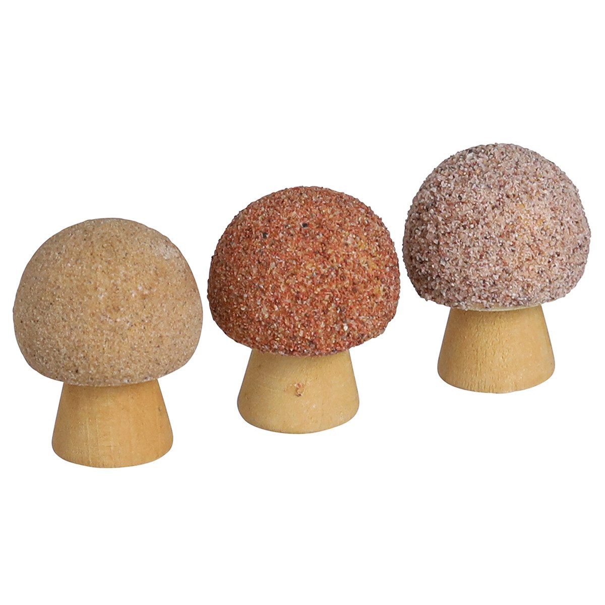 Streudeko Streudeko Holzpilze Deko Mini Pilze Braun Ø2cm 24 Stk Herbst