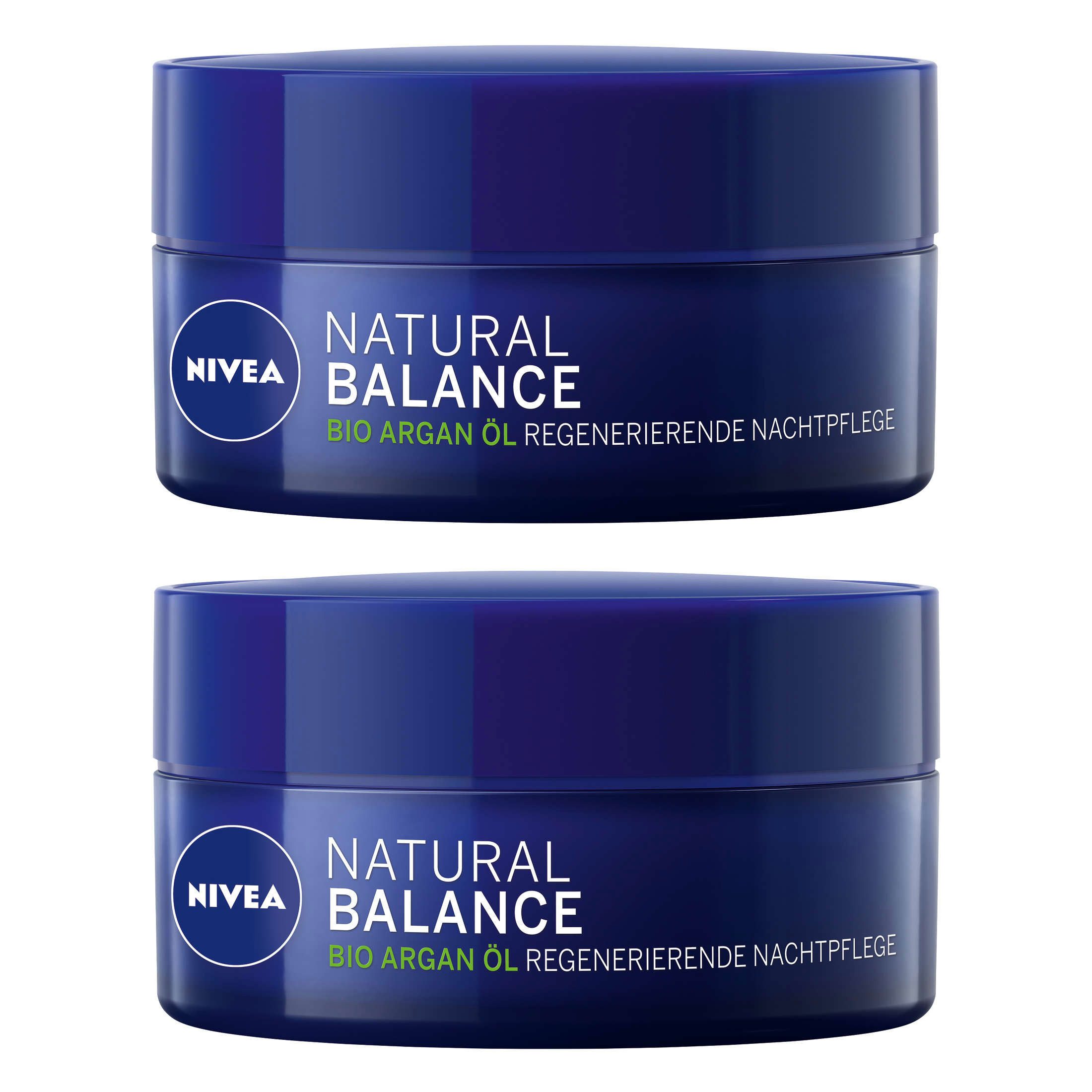 Nachtcreme Natural Balance regenerierend tiefenpflegend Jojobaöl 2 x 50ml