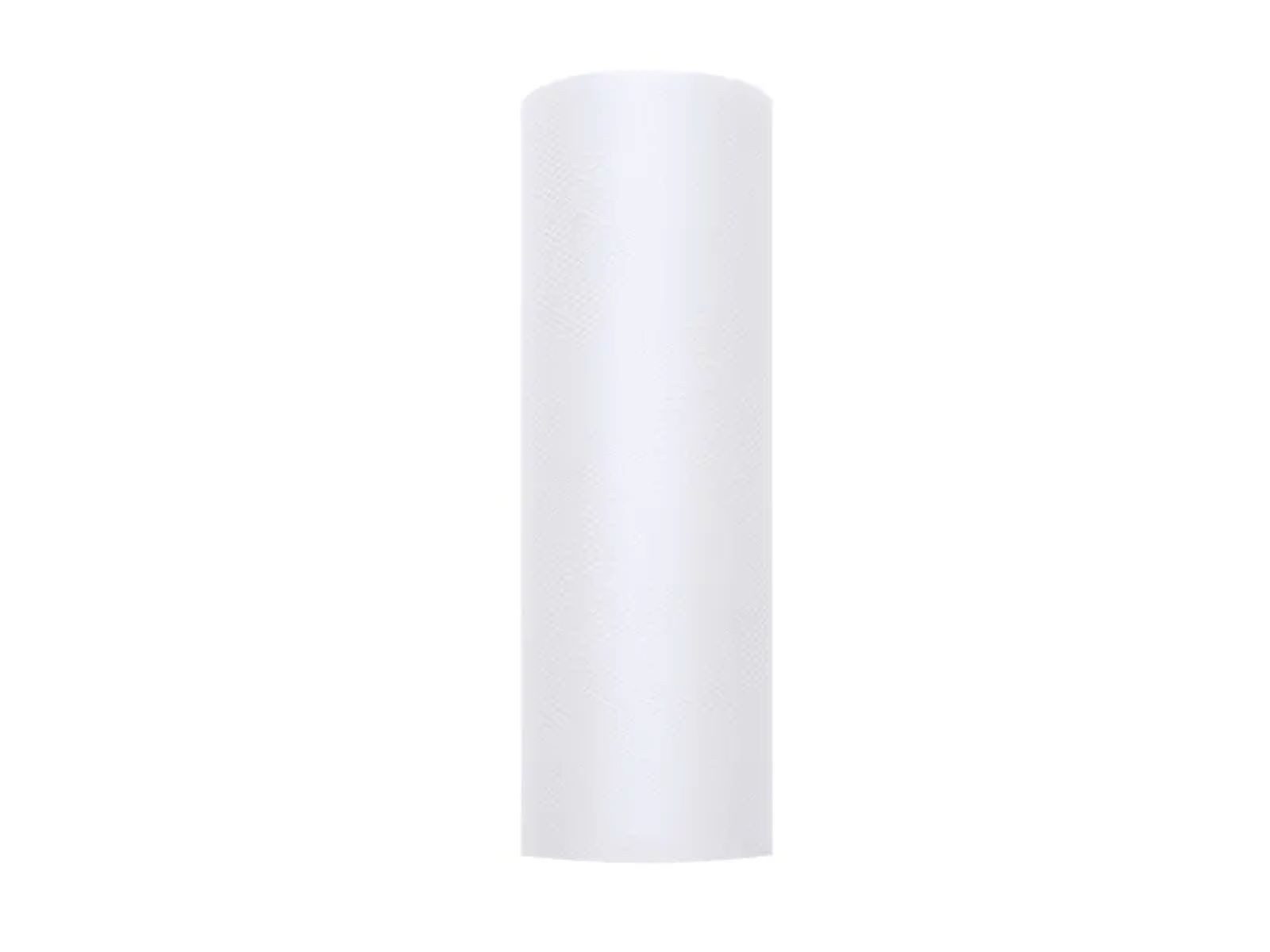 partydeco Hängedekoration Dekostoff Tüll 0,15m x 9m Weiß – Bild 2 von 3
