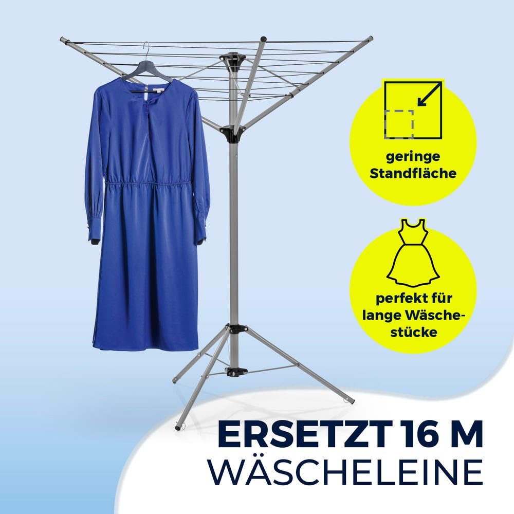 EASYmaxx Wäscheständer Platzwunder, Wäschespinne Wäsche aufhängen Trocknen In-& Outdoor