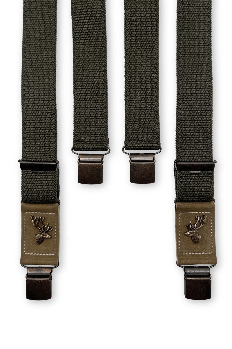 Luise Steiner Trachtenlederhose Trachten Hosenträger - HALL - natur, braun, oliv