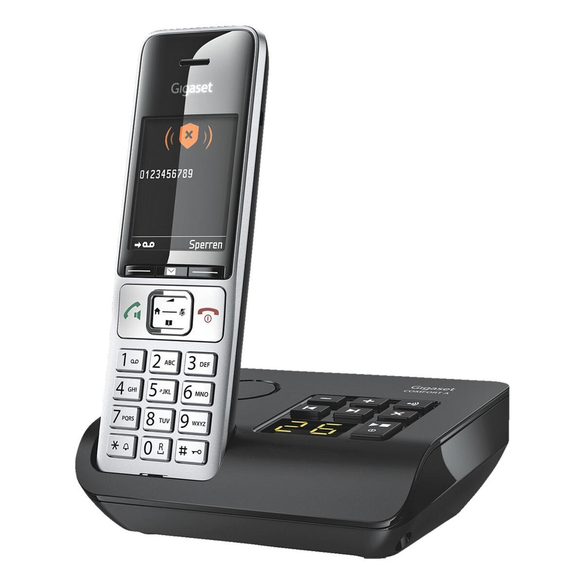 Gigaset COMFORT 500A Schnurloses DECT-Telefon (Mobilteile: 1, mit integriertem AB)