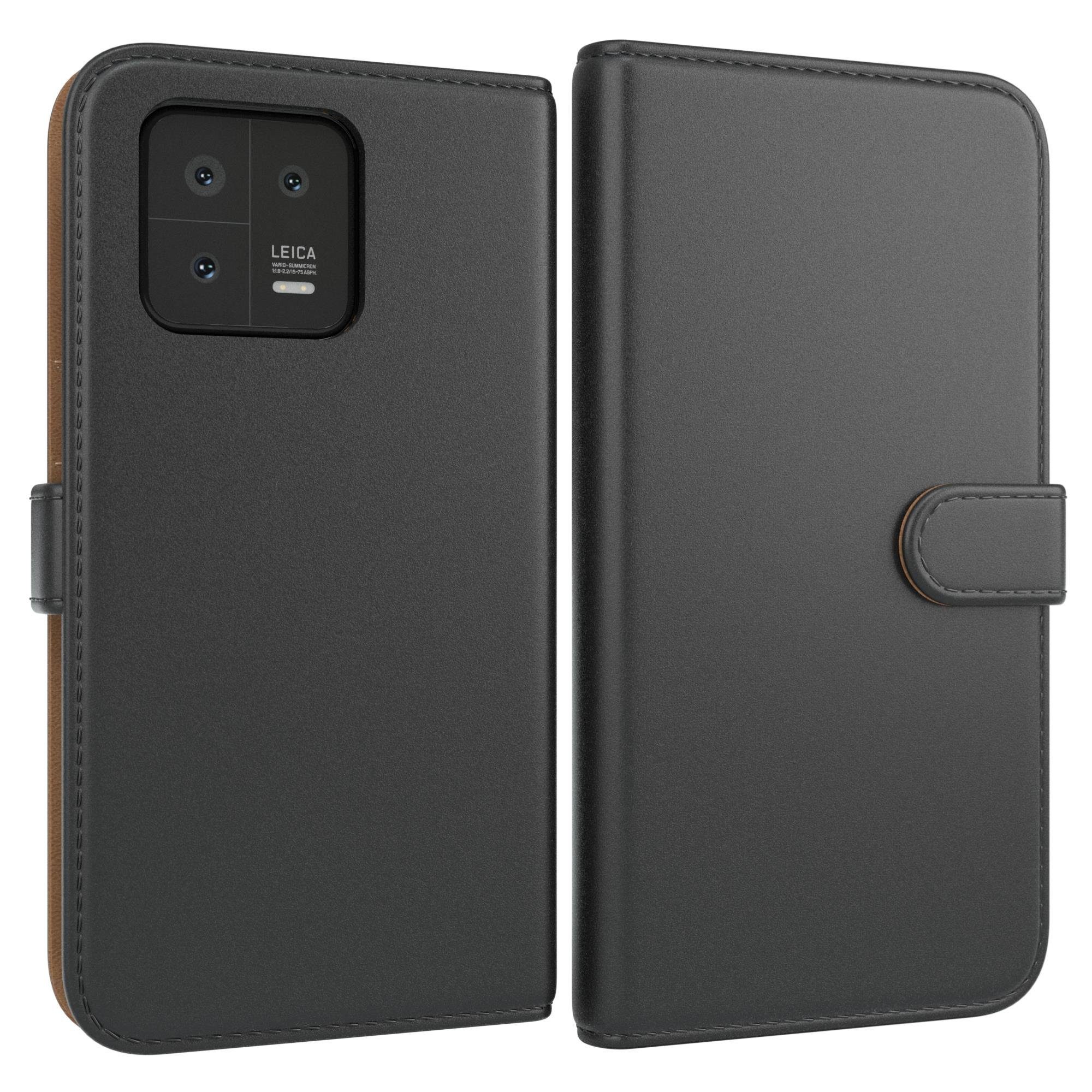 EAZY CASE Handyhülle Uni Bookstyle für Xiaomi 13 6,36 Zoll, Schutzhülle mit Standfunktion Kartenfach Handytasche aufklappbar Etui