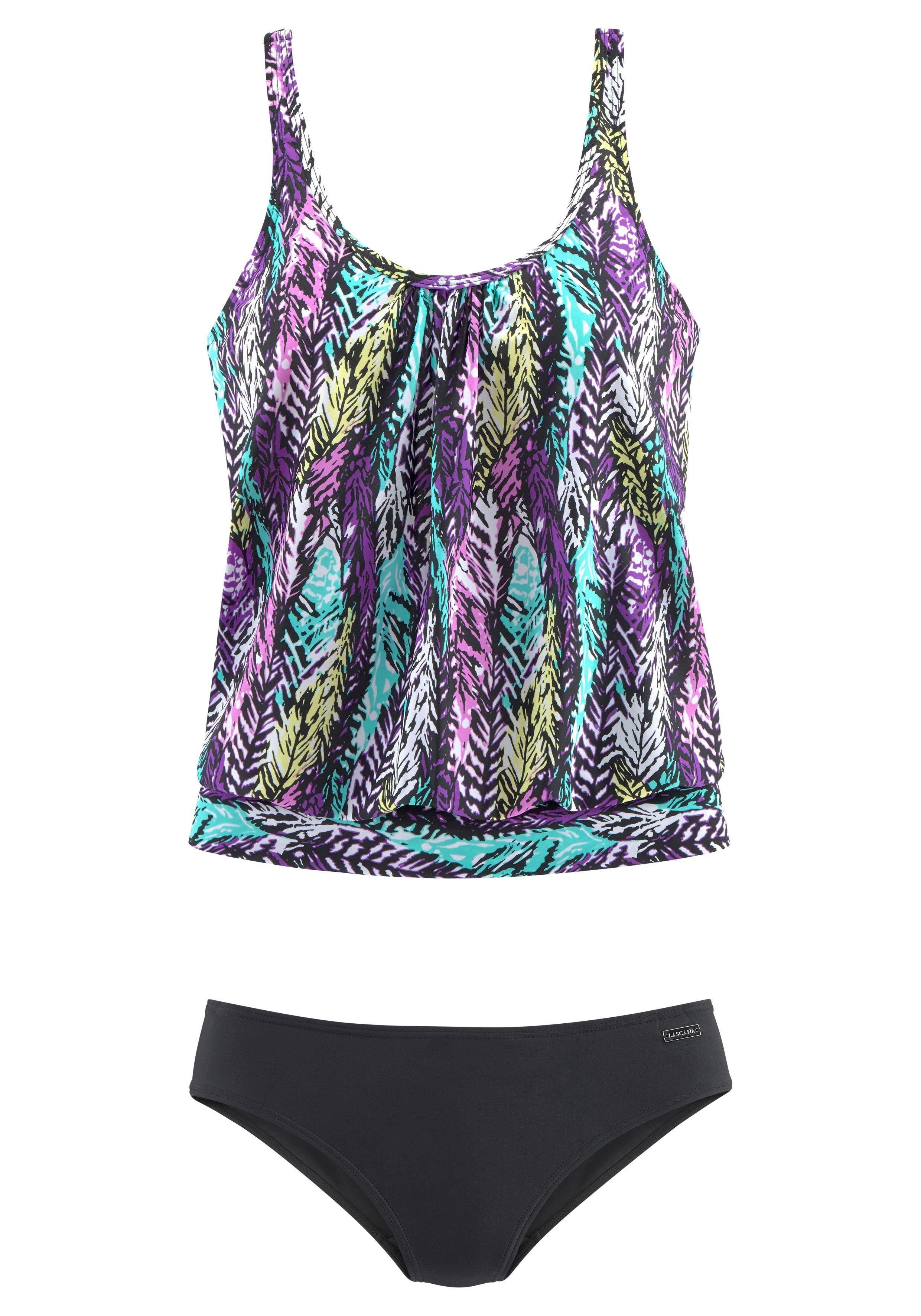 LASCANA Oversize-Tankini in schönem Federprint günstig online kaufen