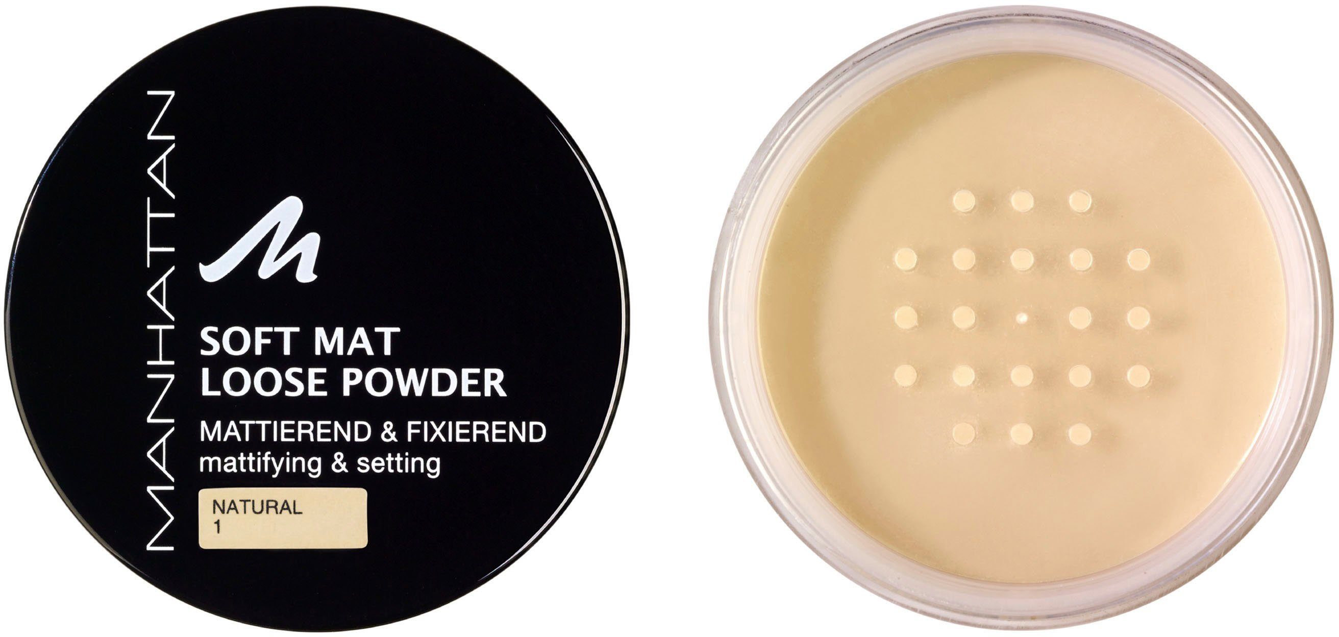 MANHATTAN Puder »Soft Mat Loose Powder«, Das Setting Powder eignet sich  perfekt dazu eine Foundation zu fixieren und ist super für ölige Haut  online kaufen | OTTO
