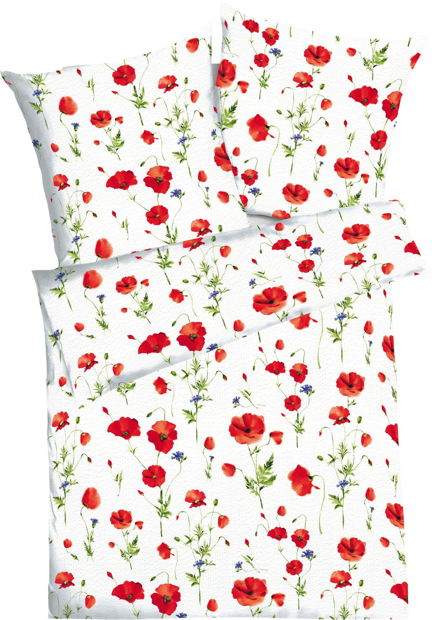 Kaeppel Bettwäsche Bettwäsche "Sommermohn", Seersucker, Blumen günstig online kaufen