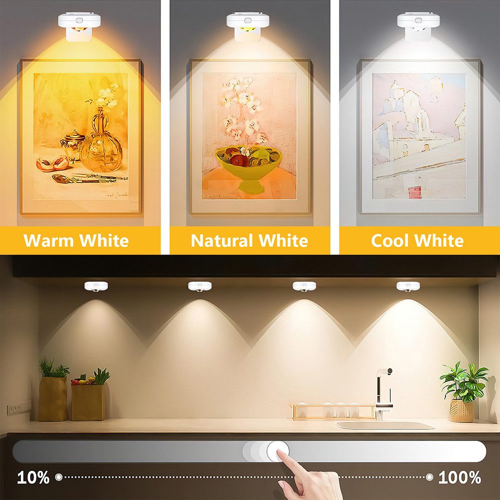 MUPOO LED Wandleuchte LED Unterschrankleuchten Dimmbar,LED-Schrankleuchten günstig online kaufen