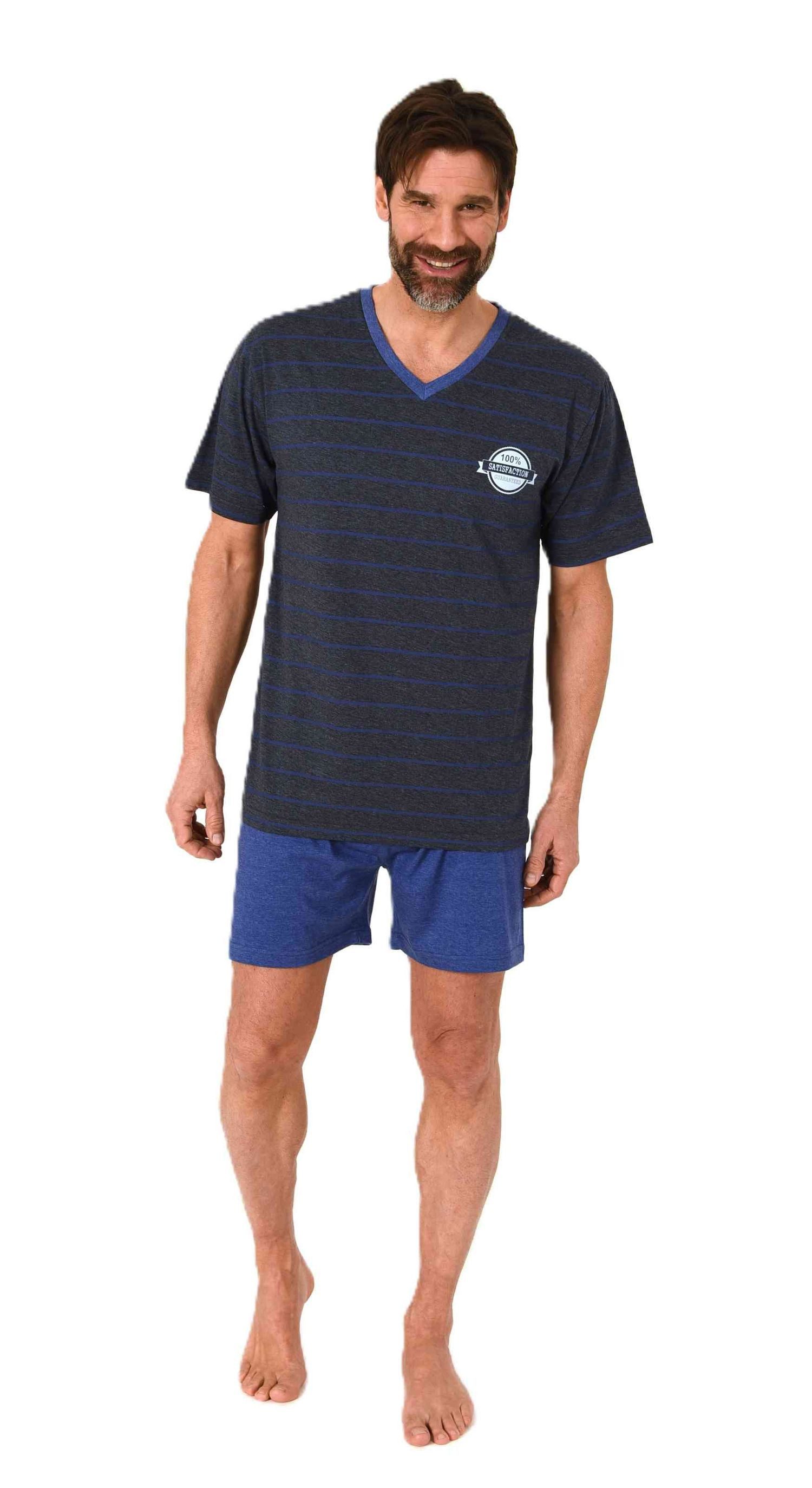Normann Pyjama Normann Herren kurzarm Schlafanzug günstig online kaufen