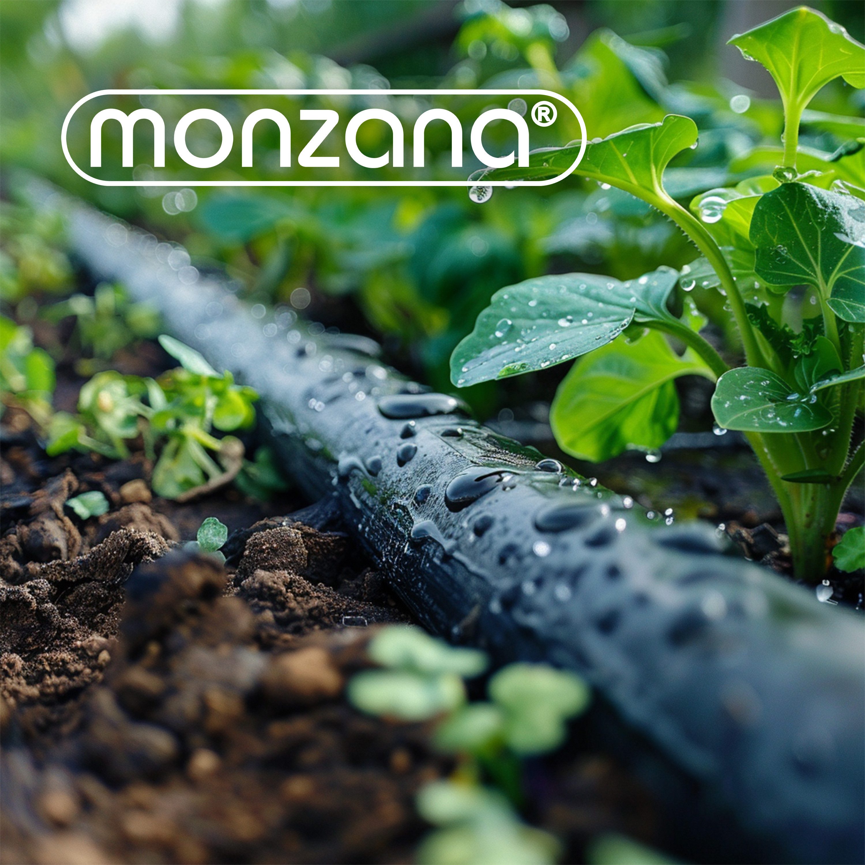 monzana Bewässerungsschlauch, 15 m 1/2 Zoll T-Verbinder Wasserstop Perlschlauch Tropfschlauch