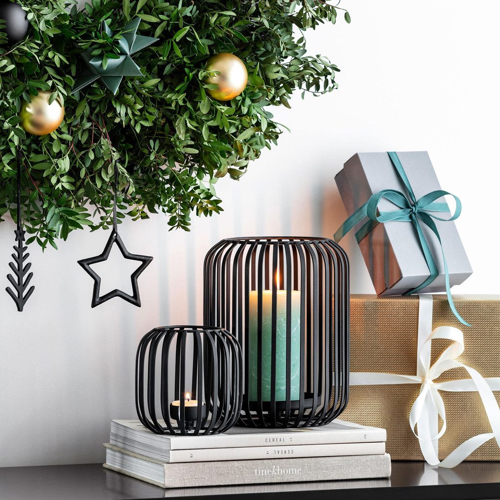 Villeroy & Boch Windlicht Black XMAS Windlicht groß 12 x 7 x 19 cm (1 St) günstig online kaufen