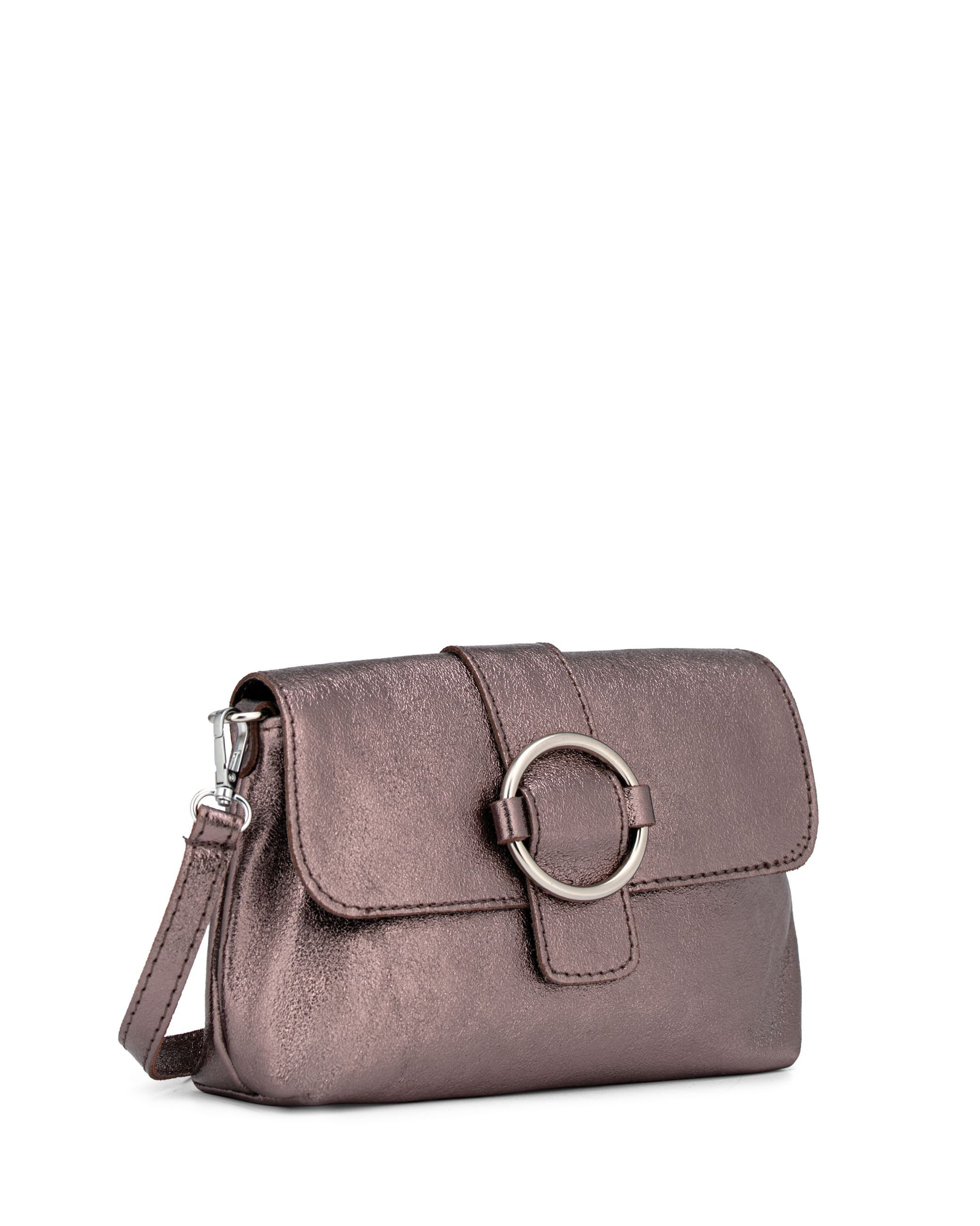 Caspar Clutch elegante Damen Leder Handtasche - Premium Line - Modell No.848, leicht, elegant & unempfindlich - 100% Echtleder - Handmade in Italy