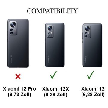 CoverKingz Handyhülle Hülle für Xiaomi 12/12X Handyhülle Silikon Case Cover Bumper Etui 15,27 cm (6,28 Zoll), Schutzhülle Handyhülle Silikoncover Softcase farbig