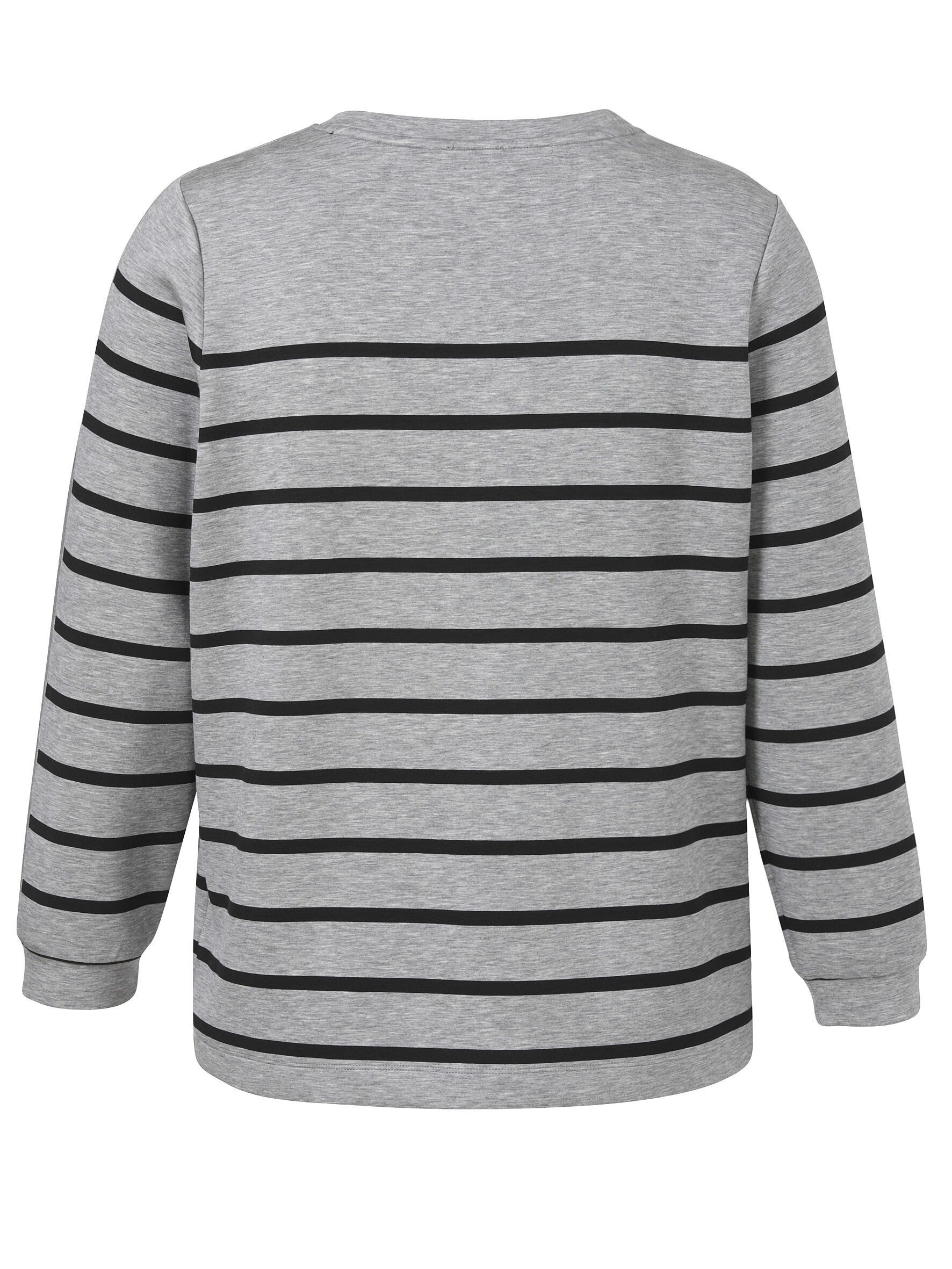 VIA APPIA DUE Sweatshirt (1-tlg) mit Streifen und Schmuck-Motiven, große Gr günstig online kaufen