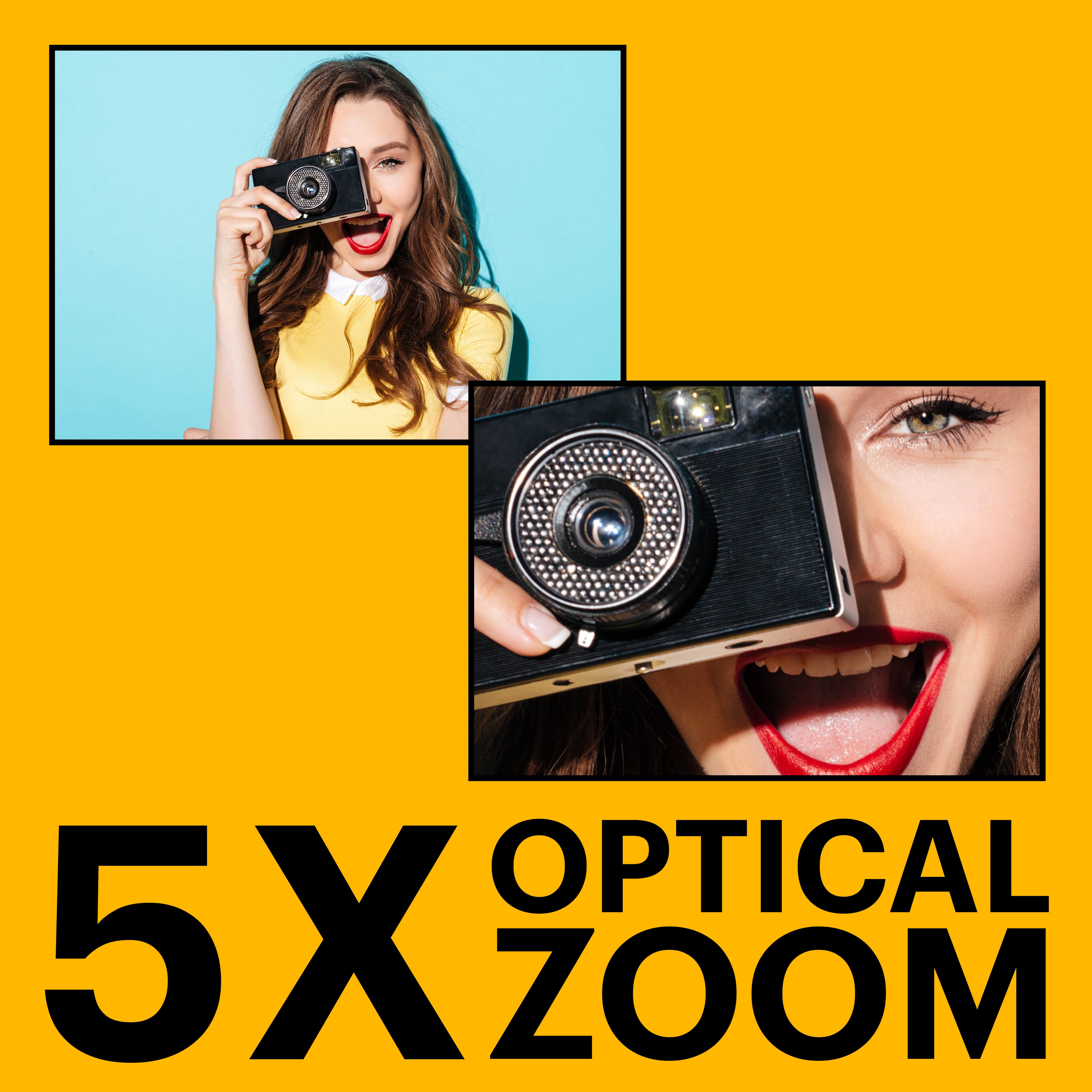 Kodak PixPro FZ55 - Interner Speicher 63MB, schwarz Kompaktkamera (5x opt. Zoom, 5-facher optischer Zoom und 28-mm-Weitwinkel) – Bild 3 von 5