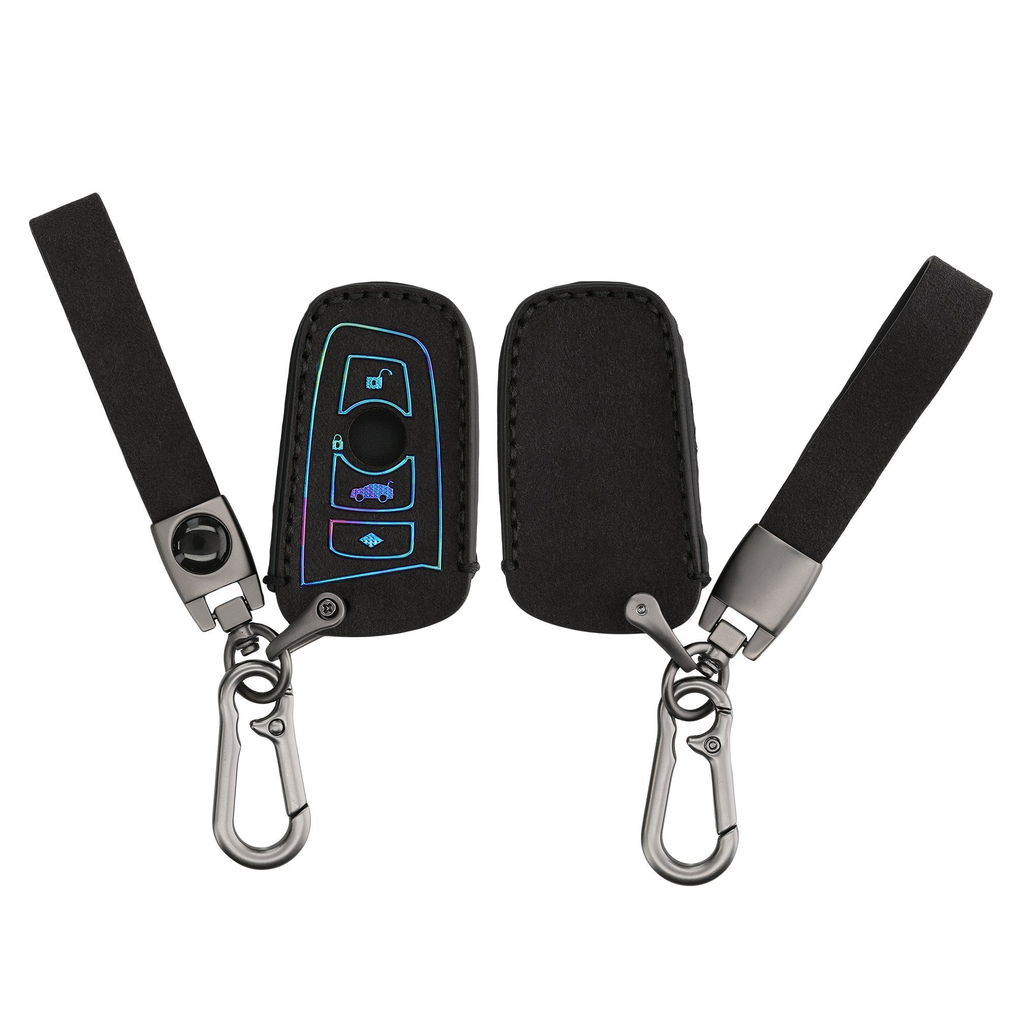 kwmobile Schlüsseltasche Autoschlüssel Kunstleder Hülle für BMW, Schlüsselhülle Schlüssel Case Cover