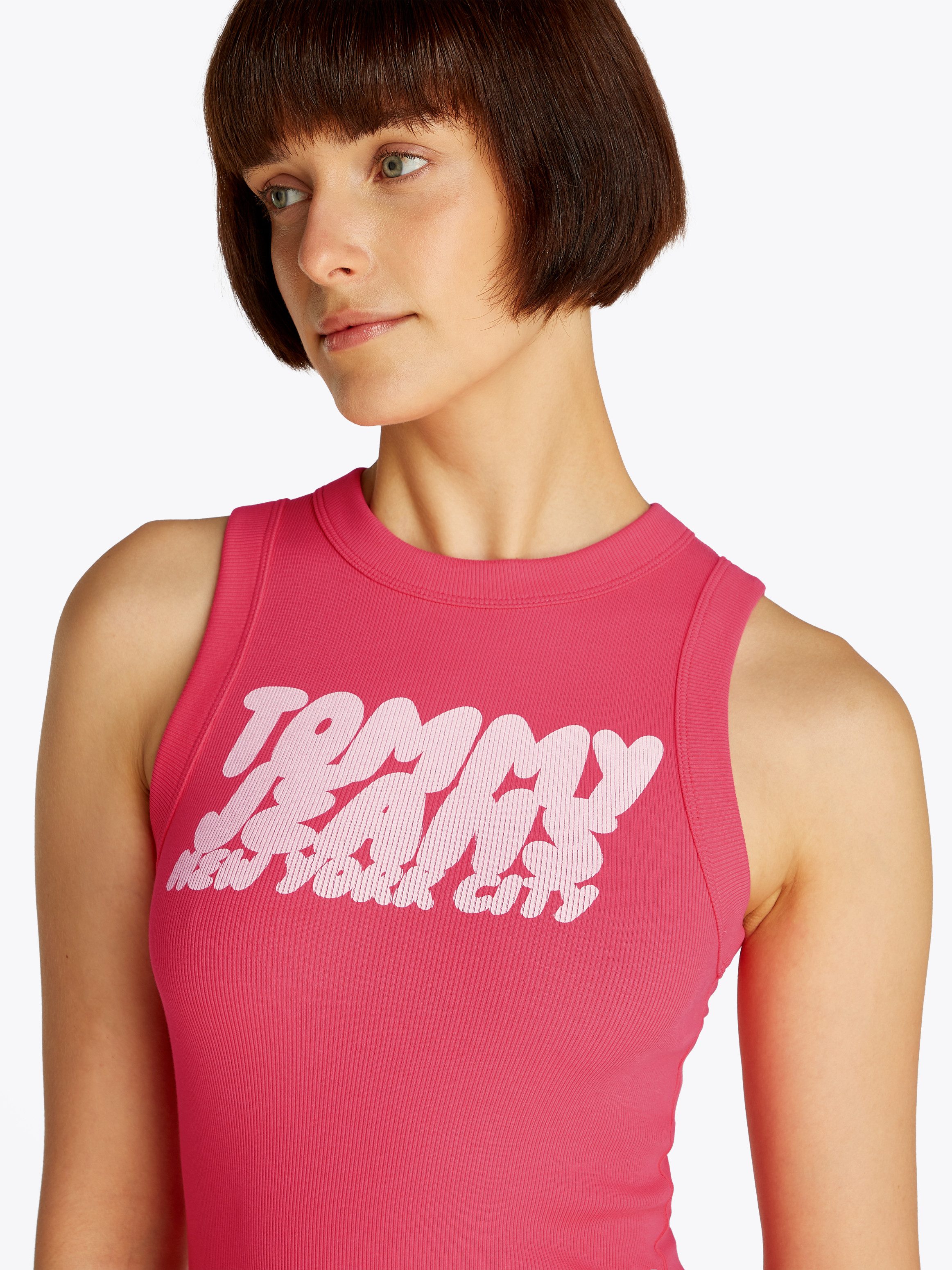 Tommy Jeans Minikleid TJW TJ BUBBLE TANK DRESS mit Logodruck