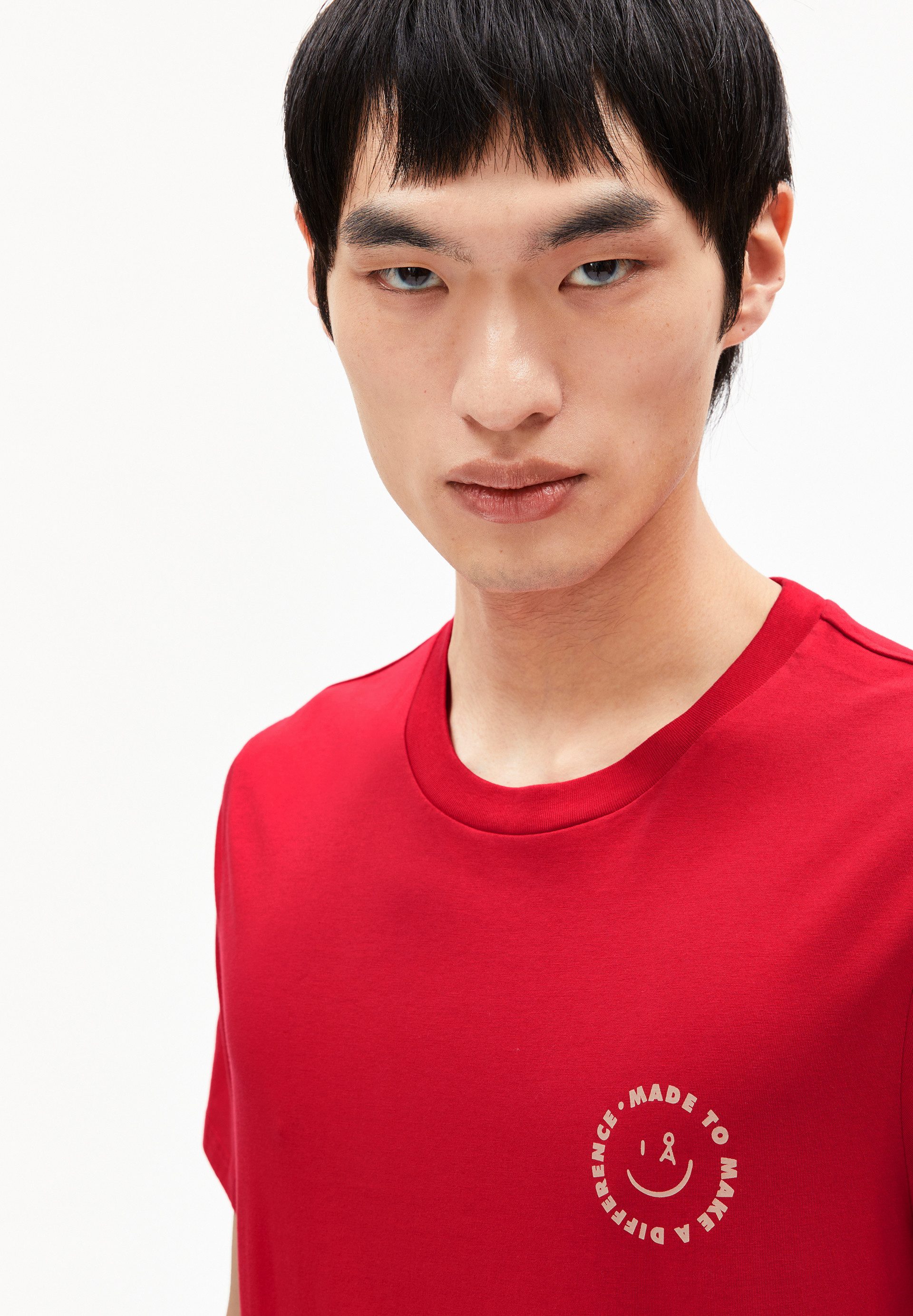 Armedangels T-Shirt JAAMES SMILEY Regular T-Shirt aus Bio-Baumwolle Regular Fit