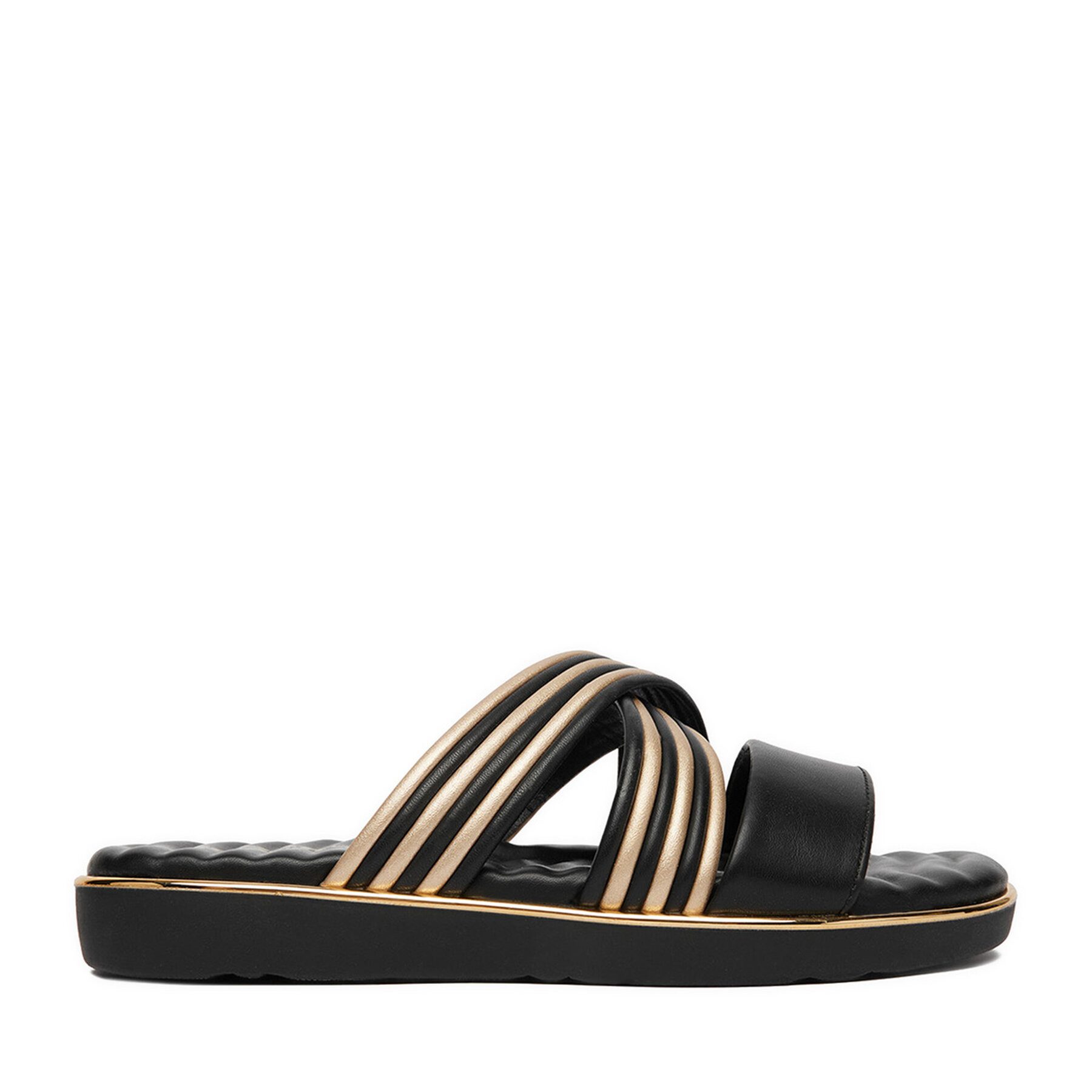 Go Soft Go Soft Damen-Flip-Flops, Schwarz Badepantolette