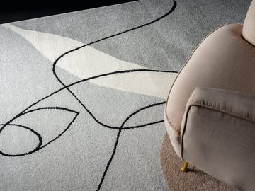 Teppich Beat Moderner Weicher Designer Teppich, Weicher Flor, Pflegeleicht, the carpet, Rechteck, Höhe: 9 mm, Farbecht, Abstrakt