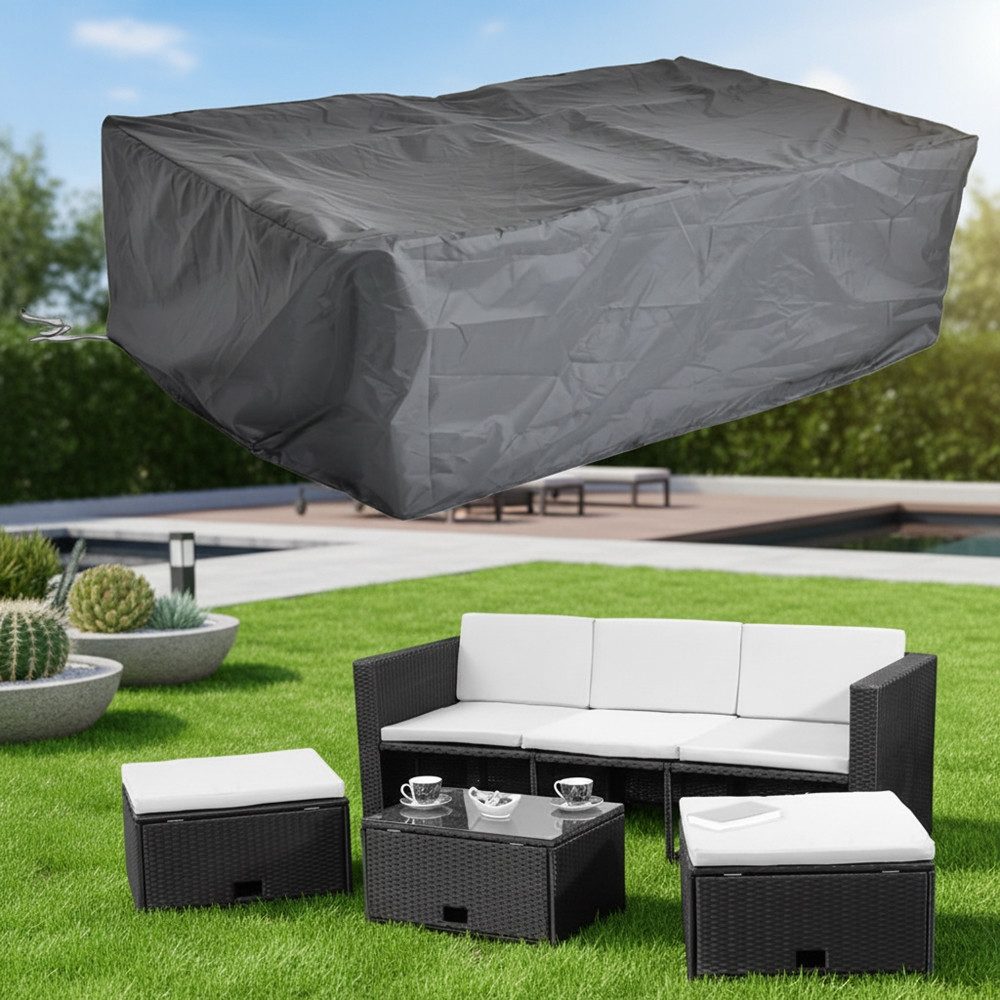 Mucola Gartenmöbel-Schutzhülle Schutzhülle 247x130x108 cm Abdeckplane Gartenmöbel Gewebeplane (Stück, 1-St., Hülle), Langlebig