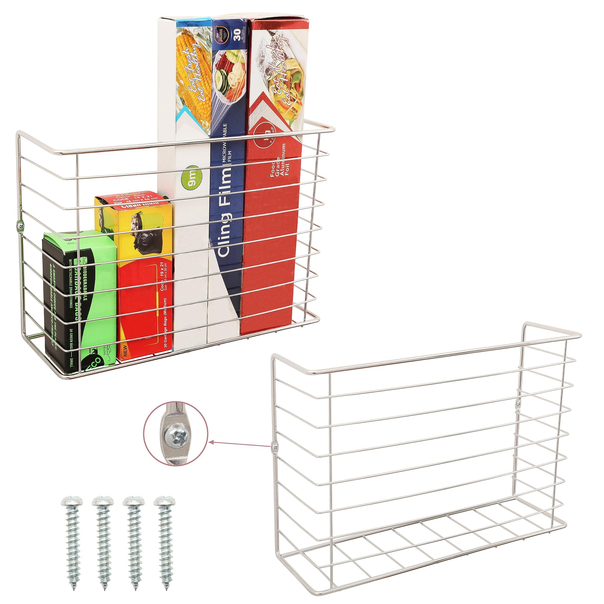 Küchenorganizer-Set Metall Wandregal Küche (2 Stück) - Klein