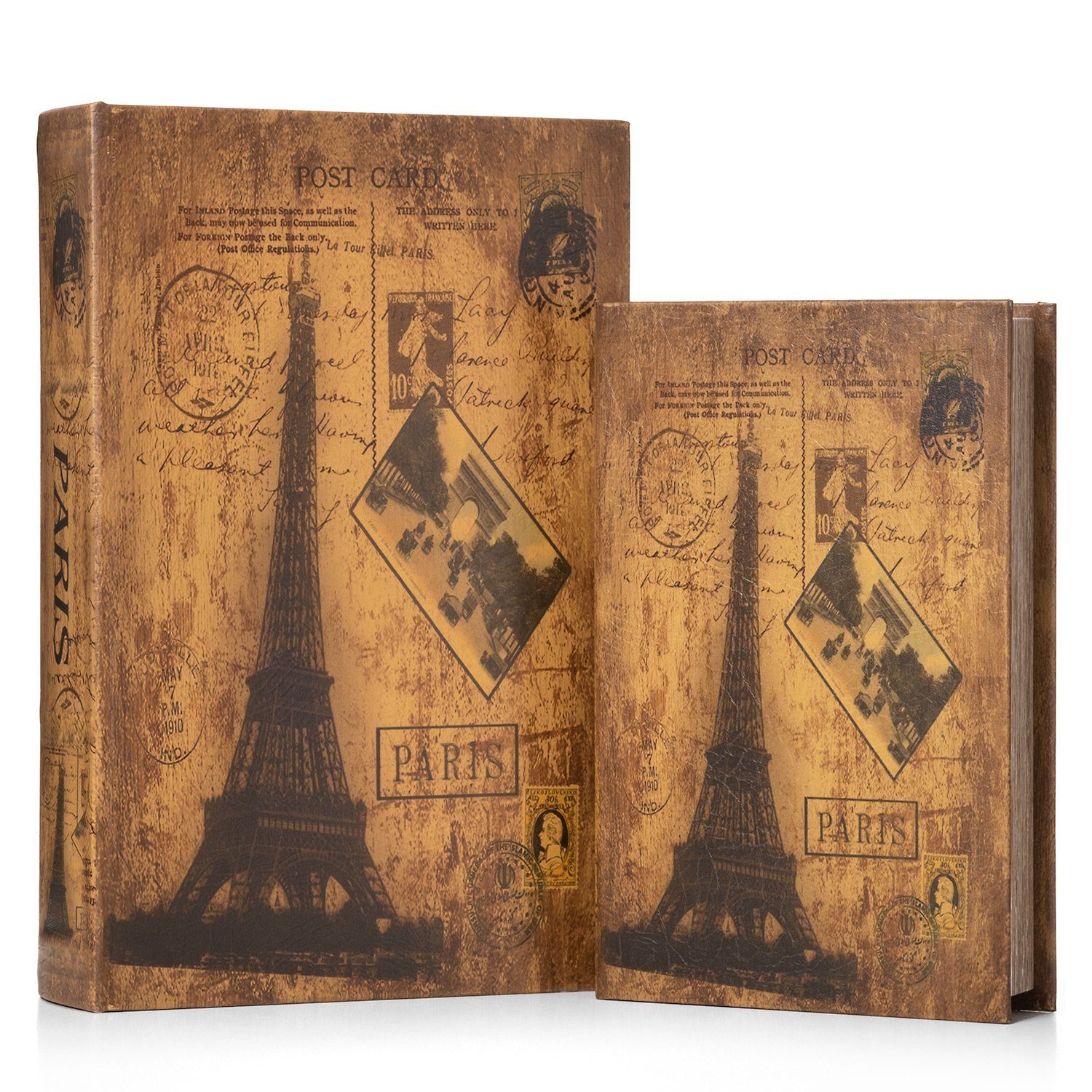 Moritz Etui Buchattrappe Eifelturm Frankreich Paris irrelevant, Buch Safe Box Schatulle Buchhülle Geldversteck Buchtresor