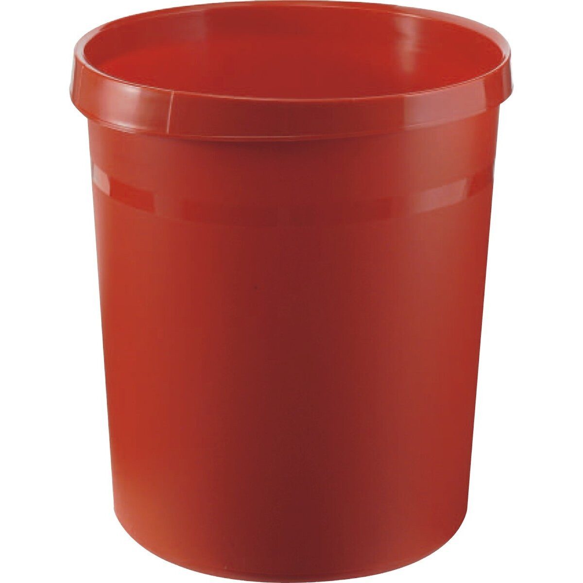 HAN-Bürogeräte Papierkorb Papierkorb Grip mit Griffmulden 18 Liter rot