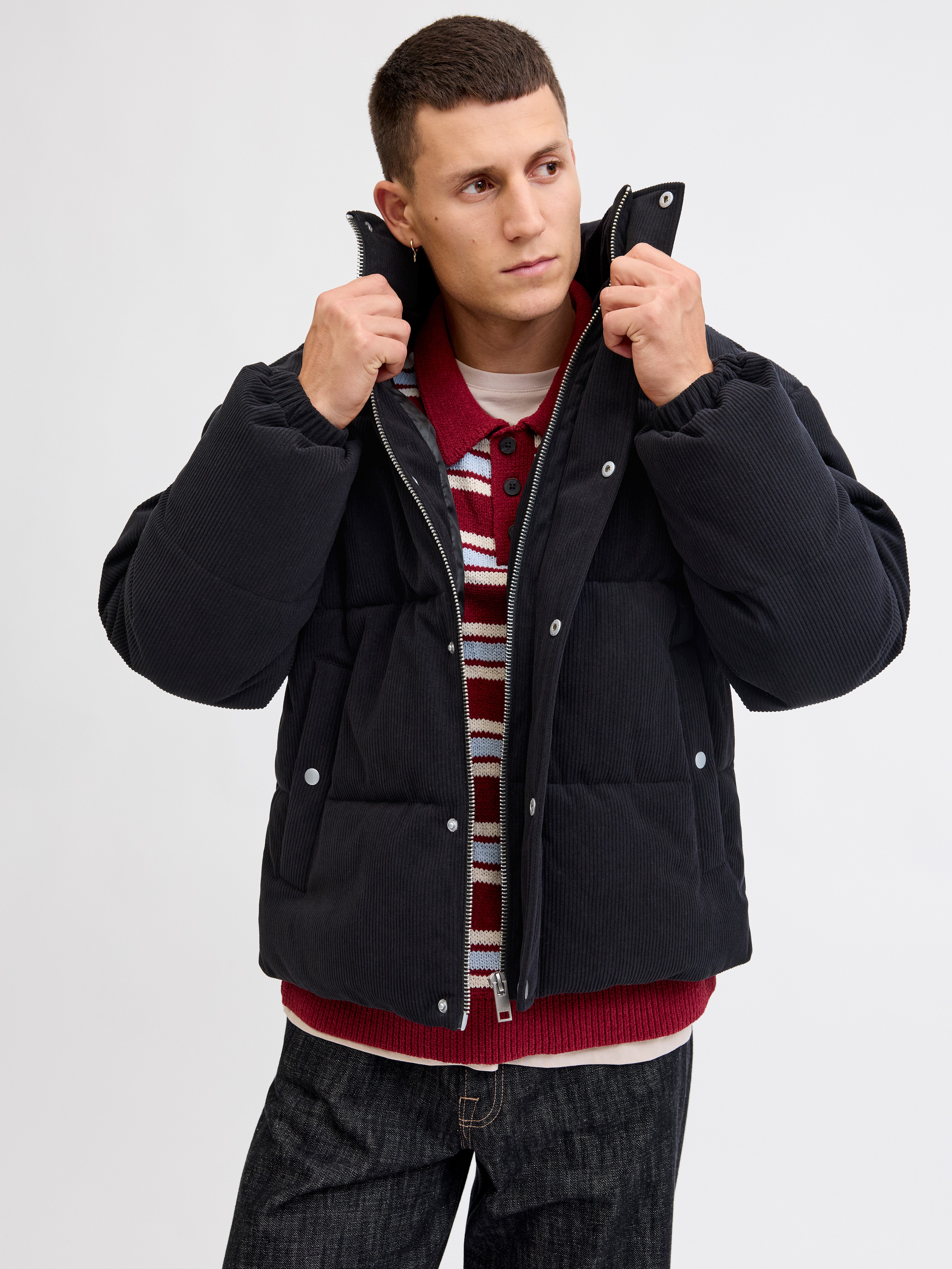 Jack & Jones Steppjacke JORGREENE CORDUROY PUFFER JACKET