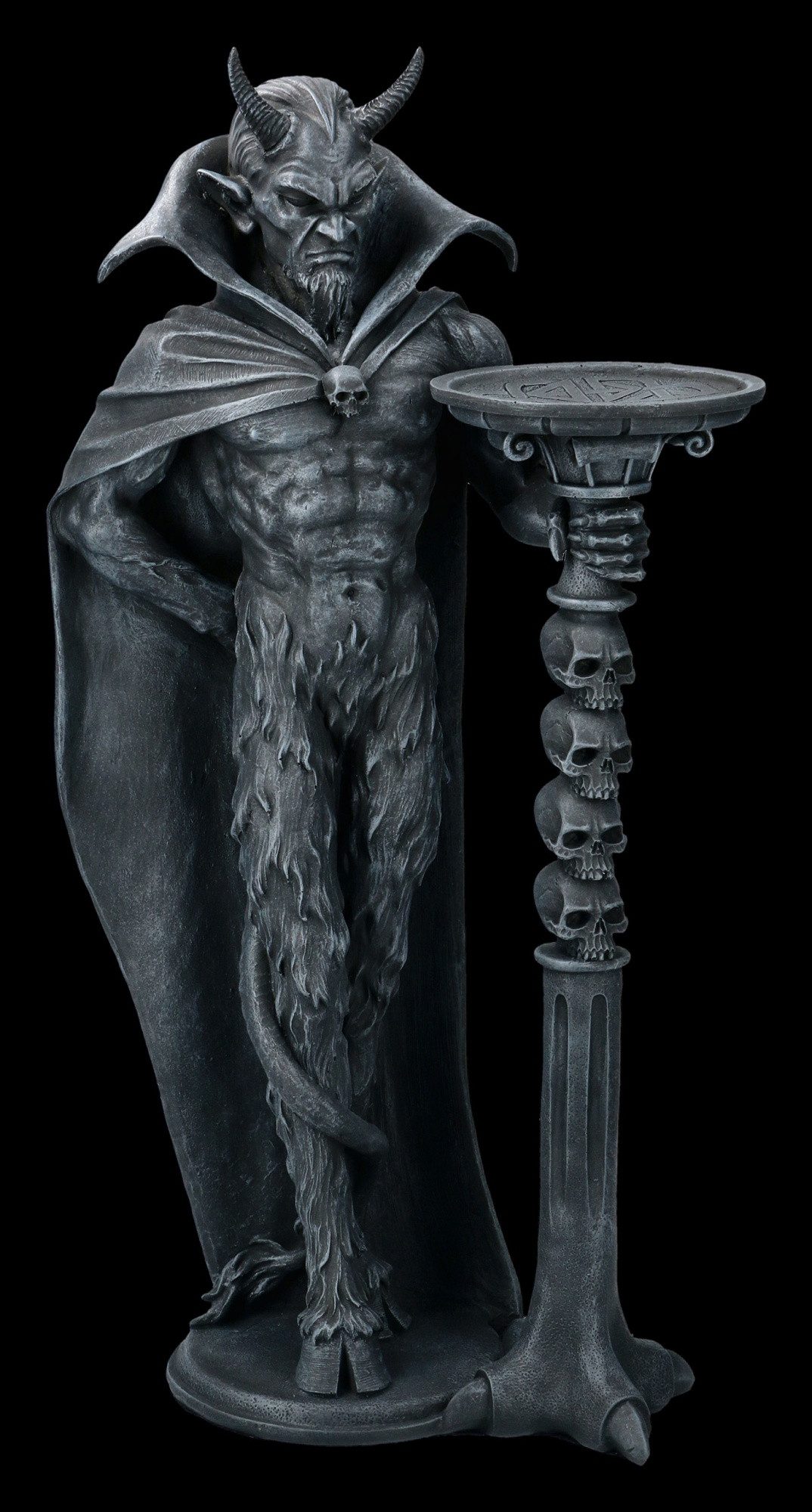 Figuren Shop GmbH Beistelltisch Teufelsbutler Figur – Gothic Beistelltisch Statue Horror Deko 56 cm