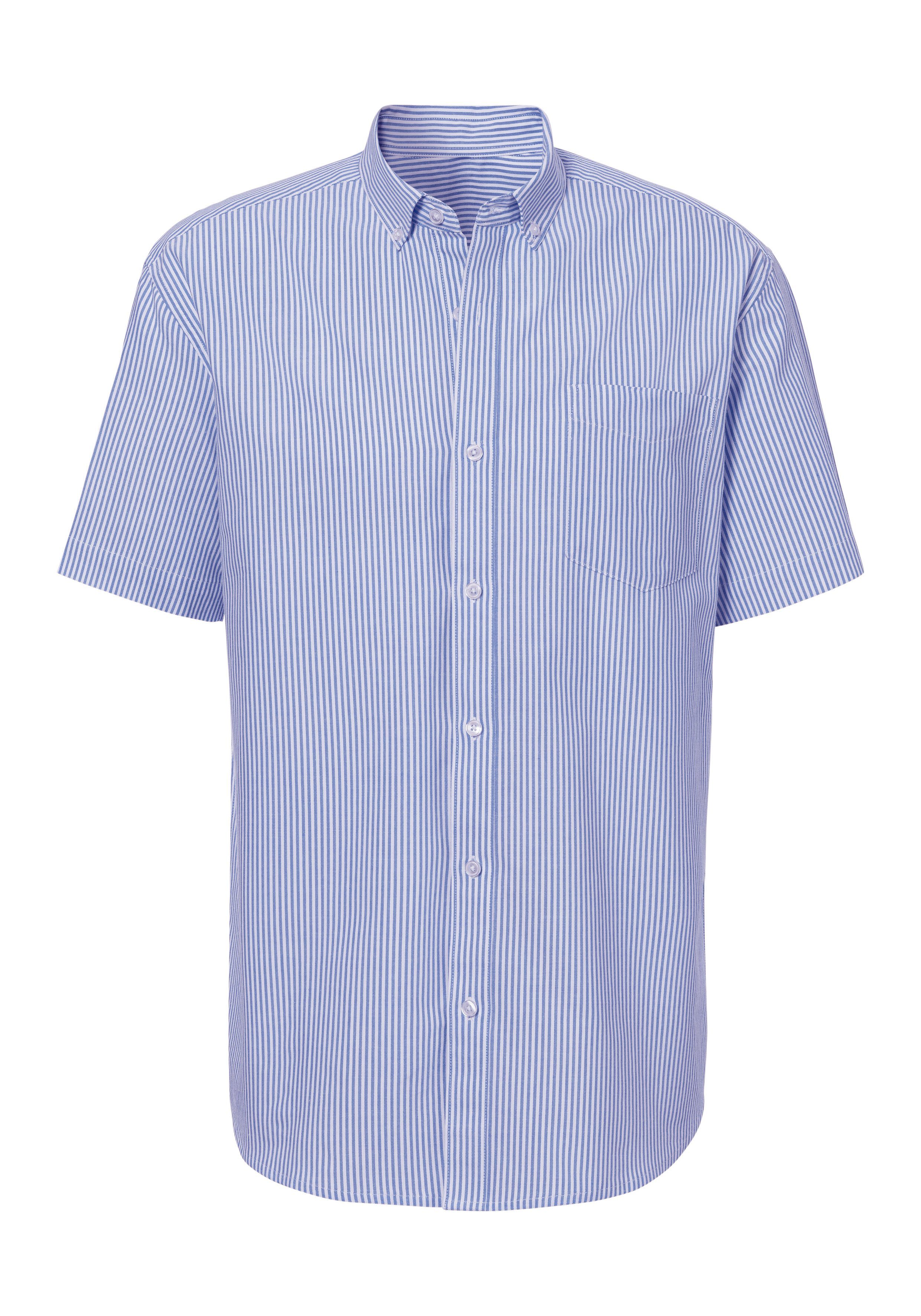 H.I.S Kurzarmhemd Regular fit Oxfordhemd kurzarm mit Button-down-Kragen aus reiner Baumwolle