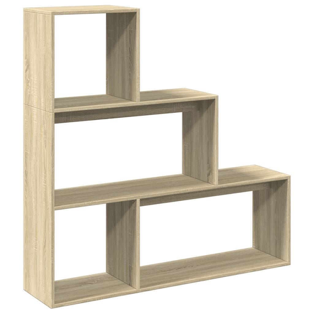vidaXL Bücherregal Raumteiler-Bücherregal 3 Stufen Sonoma-Eiche günstig online kaufen