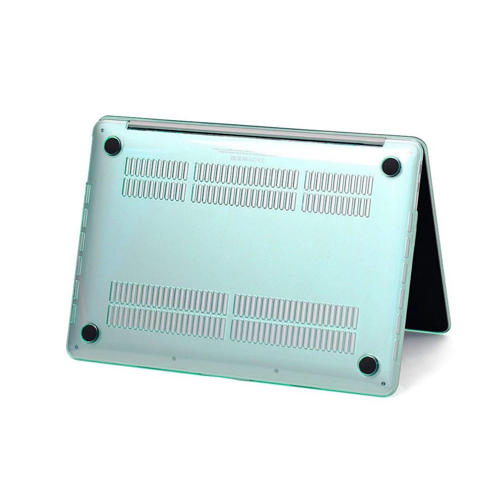 FroShop Laptop-Hülle Schutzhülle für Apple MacBook Air 15 (2025-2023) M4 M3 M2 2-Teilig Schutzcover Hartcase Schutz Cover Etui Tasche, Hülle Modell A3114 / A2941 / A3241 - Grün