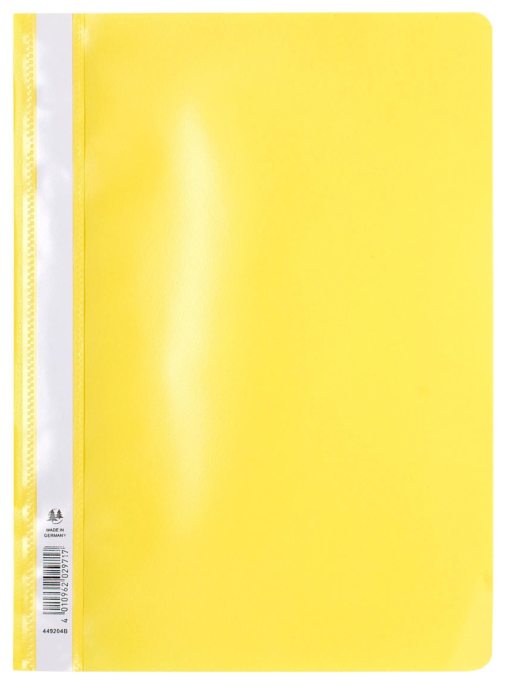 EXACOMPTA Bewerbungsmappe 25x Schnellhefter A4 aus PP - Gelb - 449204B, Palstik Schnellhefter