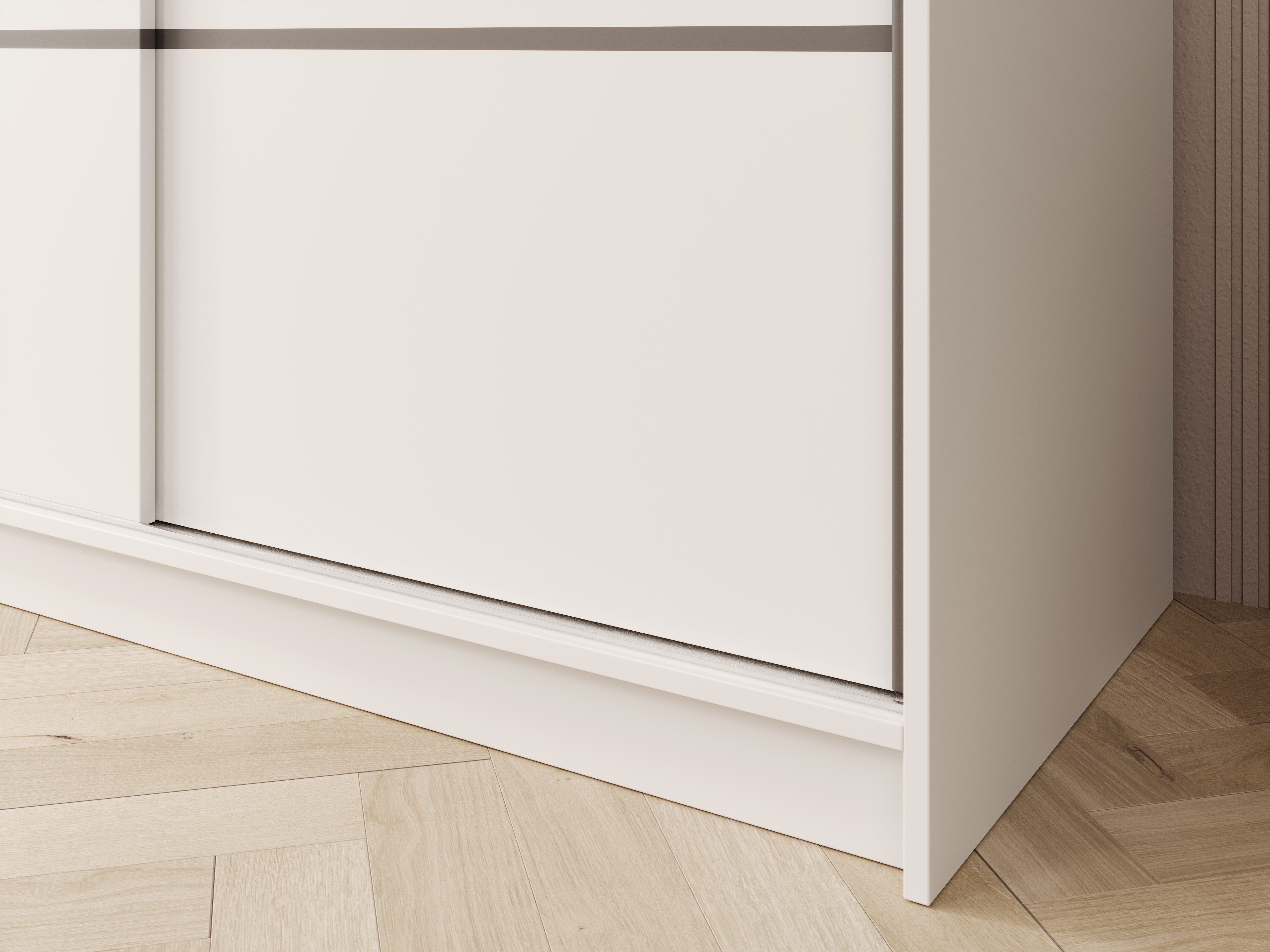 MOEBLO Schiebetürenschrank Tagra 200 (3 Türen, 11 Einlegeböden, Kleiderstange, Laminat, Modernes Design, Schwebetürenschrank Schrank Garderobe Schiebtüren Schla – Bild 4 von 5