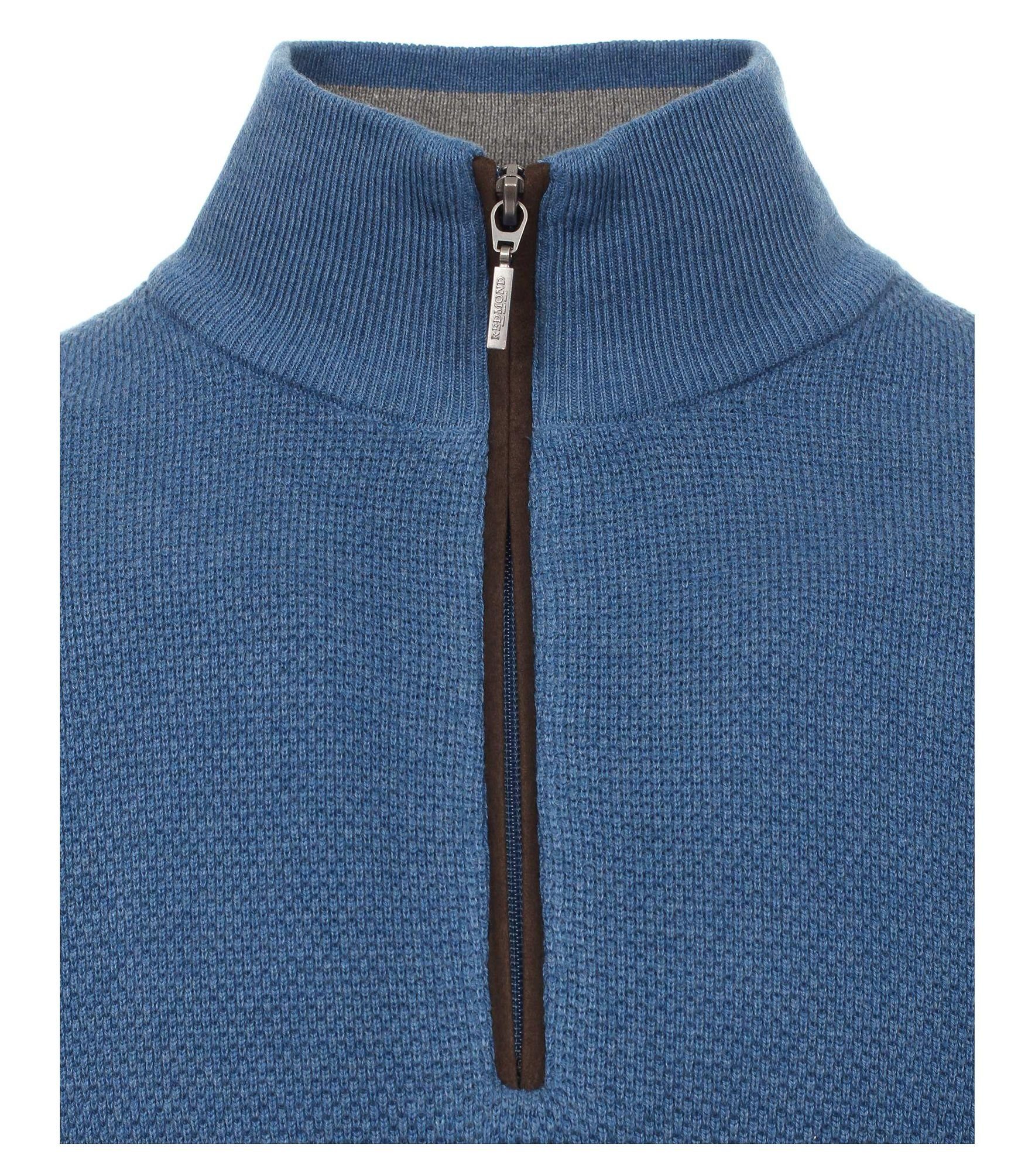 Redmond Sweatshirt Reißverschluss Blau(14) Troyer