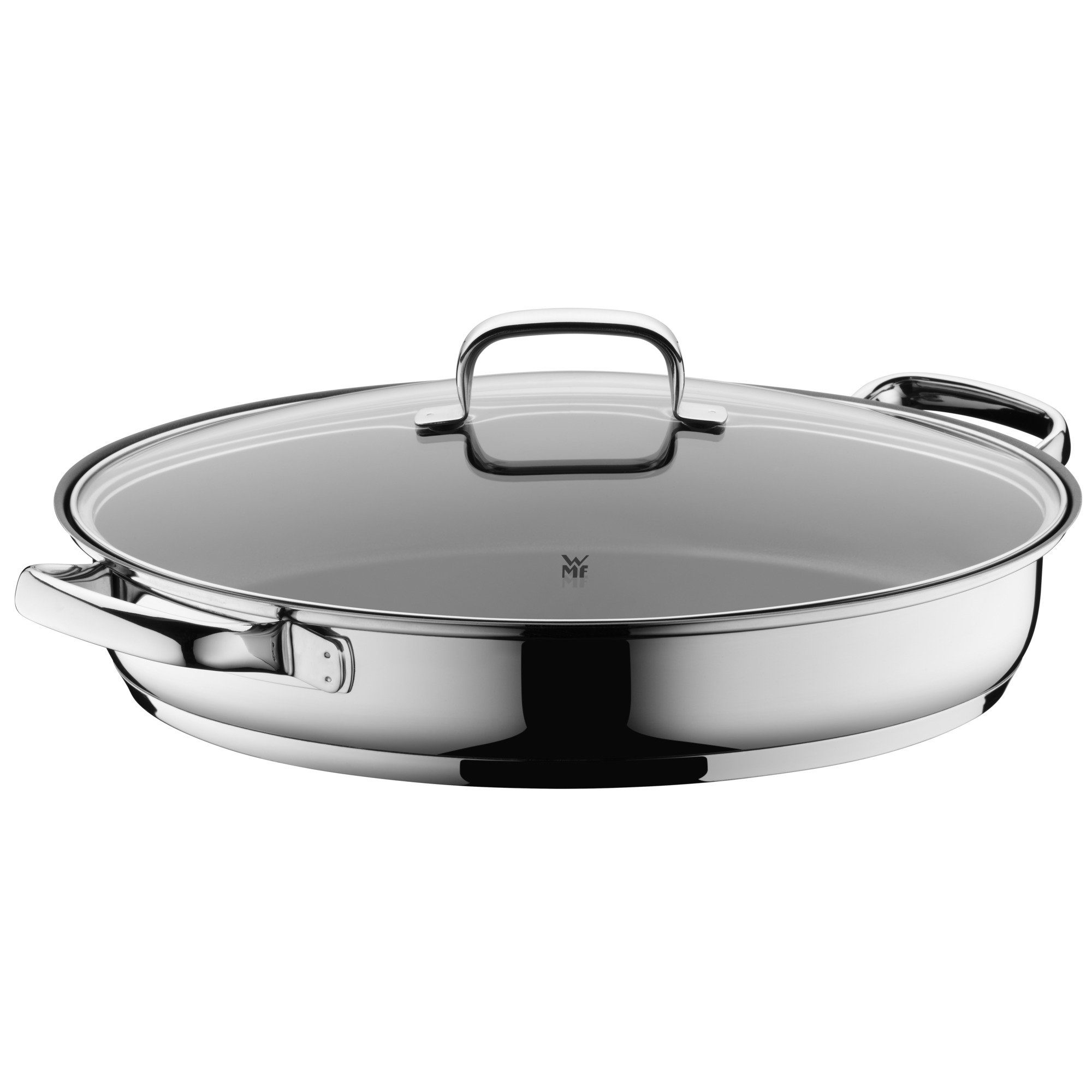 WMF Fischpfanne Devil, Rostfrei Cromargan® Edelstahl Pfanne 18/10 Induktion oval, (1-tlg), mit Antihaftbeschichtung