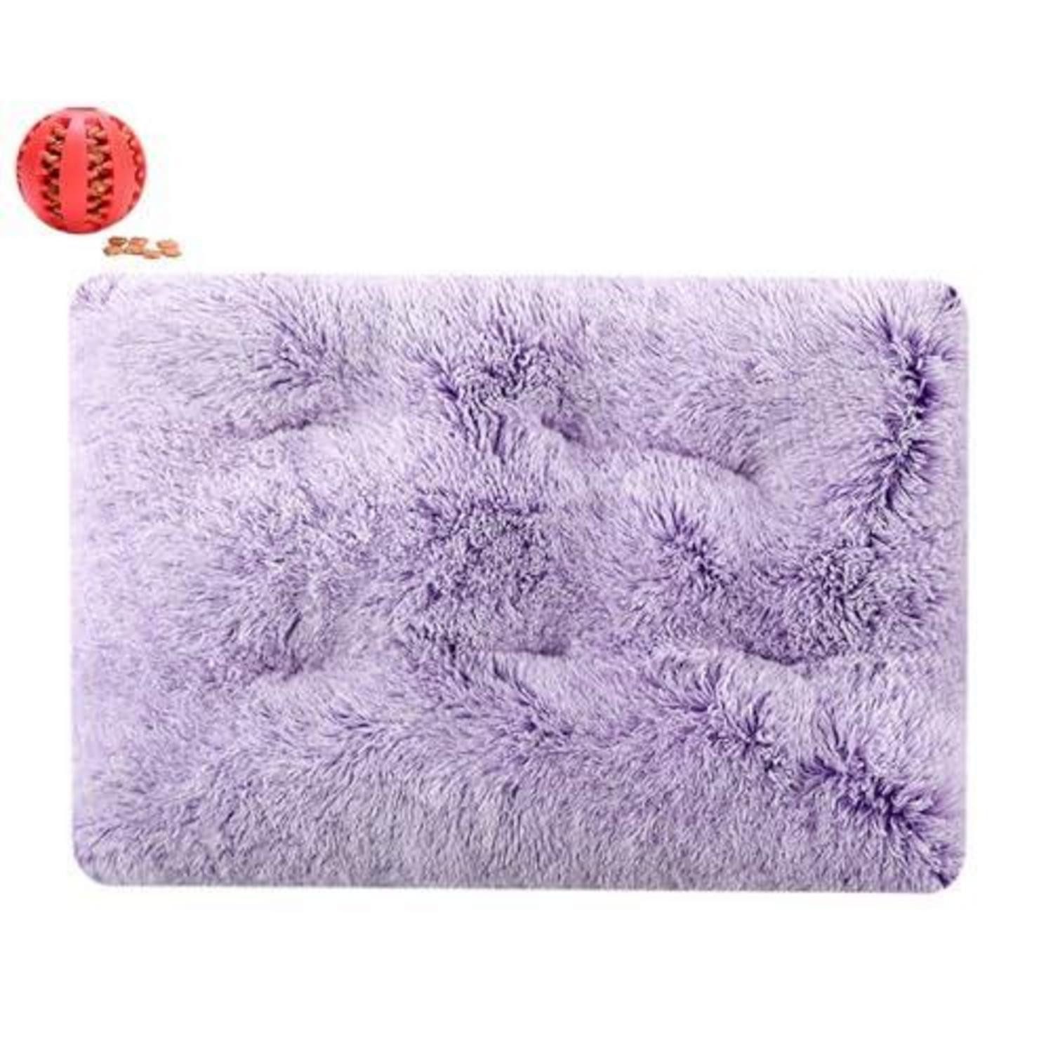 LuxusKollektion Tierkissen Hundebett Rechteckig Violett 45x30cm