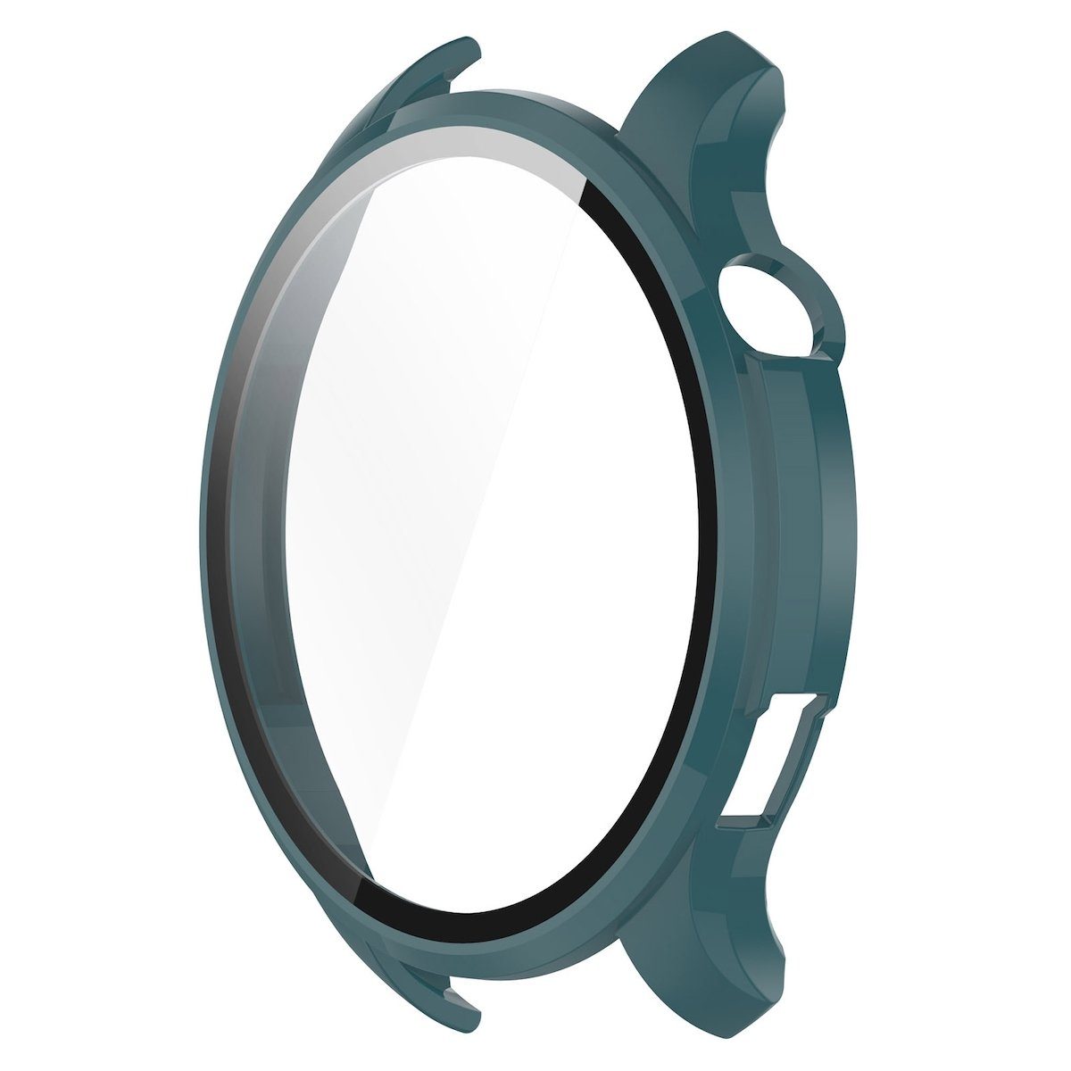 Wigento Smartwatch-Hülle Für Amazfit GTR 4 Schutz PC gehärtetes Glas Grün Hülle Gehäuse Case