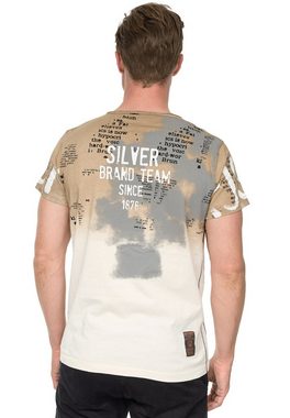 Rusty Neal T-Shirt mit farblichem Übergang
