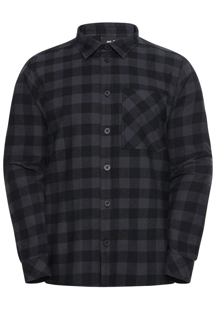 Jack Wolfskin Flanellhemd LITE FLANNEL SHIRT M Flanellhemd, weich, atmungsaktiv – Bild 5 von 5