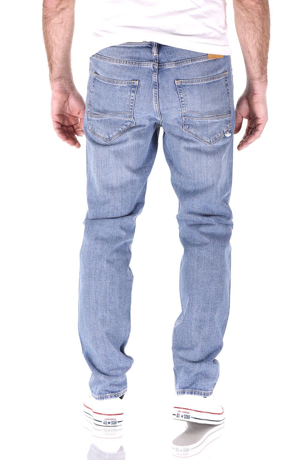 Jack & Jones Comfort-fit-Jeans Jack & Jones Mike Original Comfort Tapered Herren Jeans Hose – Bild 3 von 3
