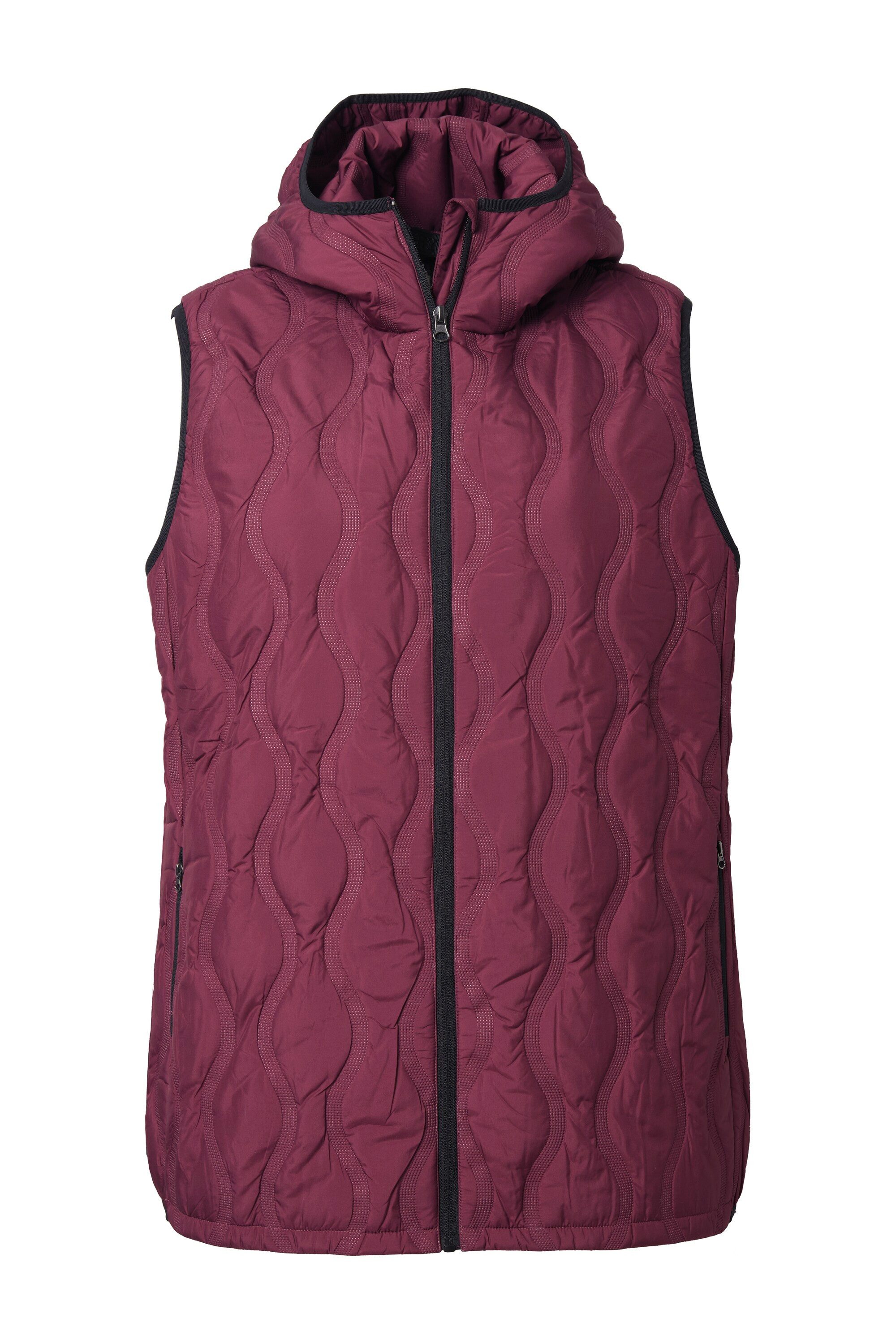 Ulla Popken Steppweste HYPRAR Laserstepp-Weste wasserabweisend Kapuze günstig online kaufen