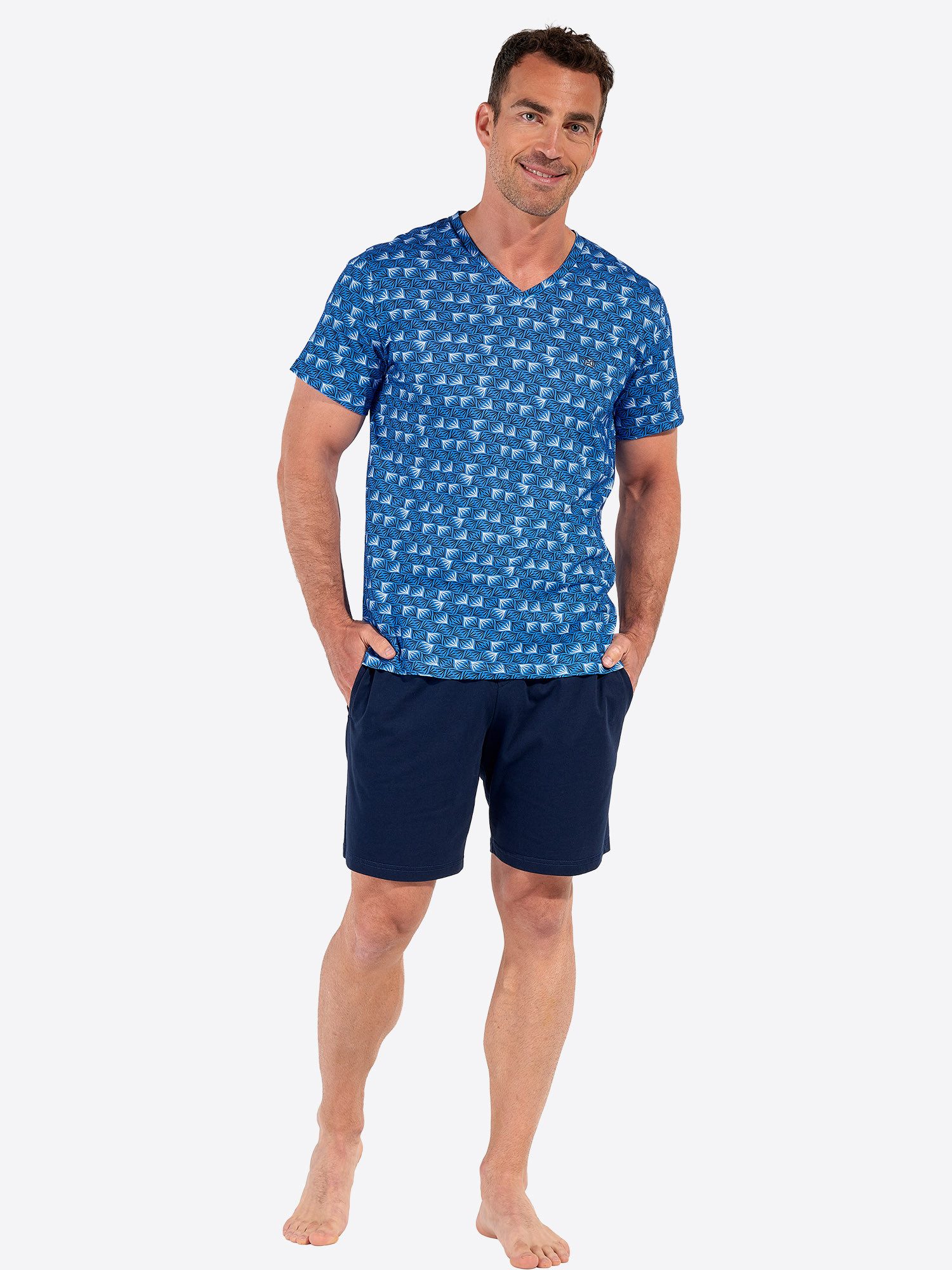 Hom Pyjama Short Sleepwear Beachcomber (2 tlg) Schlafanzug, Pyjama Set, Nachtwäsche