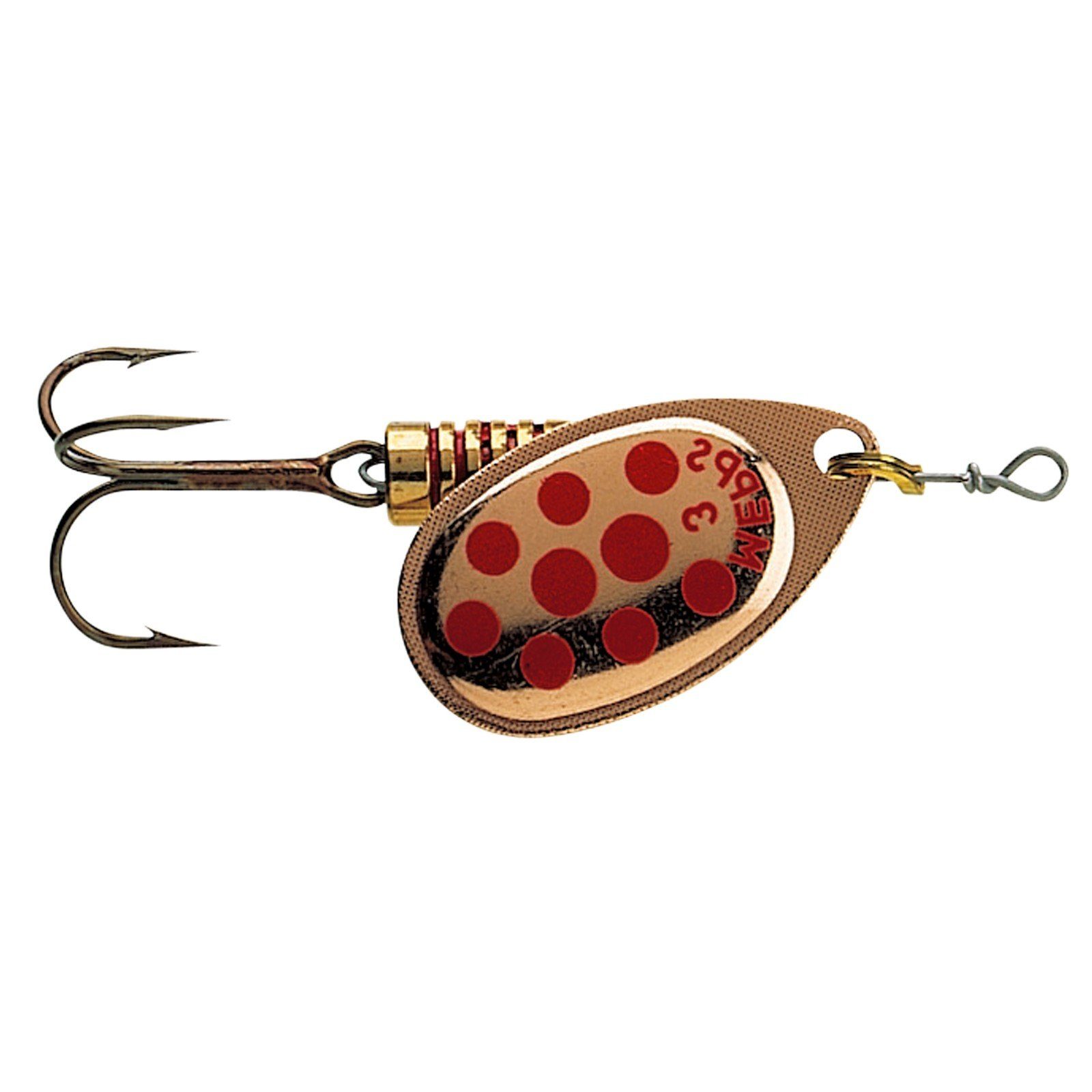 Mepps Kunstköder, Mepps Agila mit Punkten Gr. 1 Kupfer/rot Spinner