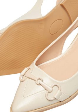 mia&jo Sling-ballerina Mit Kette Riemchenballerina