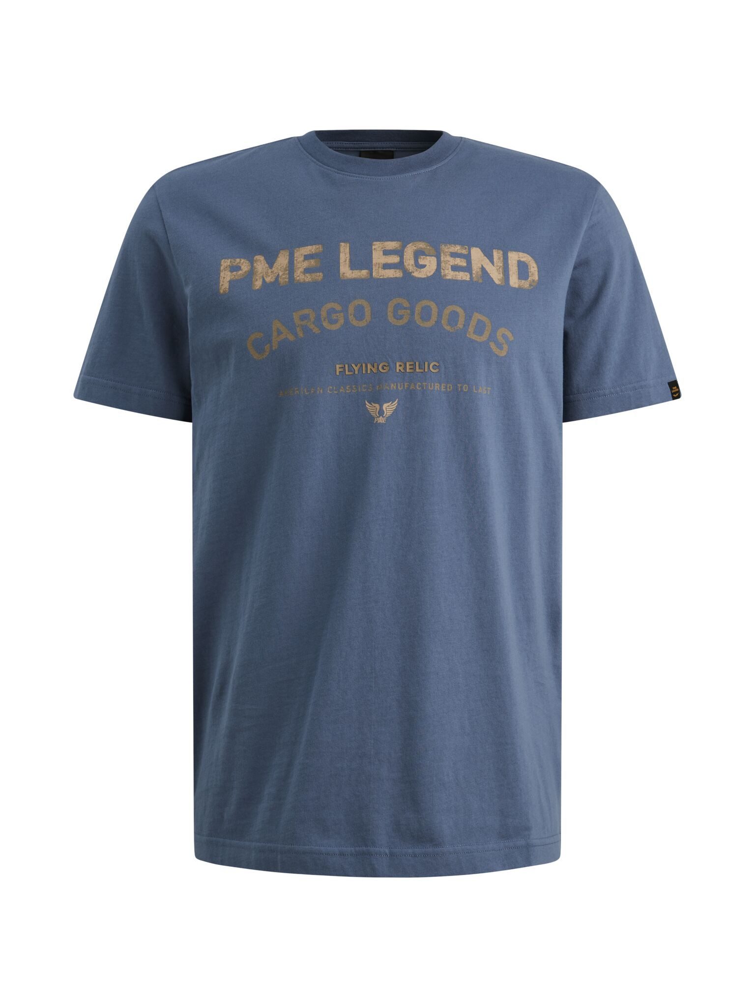 PME LEGEND T-Shirt Short sleeve r-neck single jersey graphic mit Logo Print