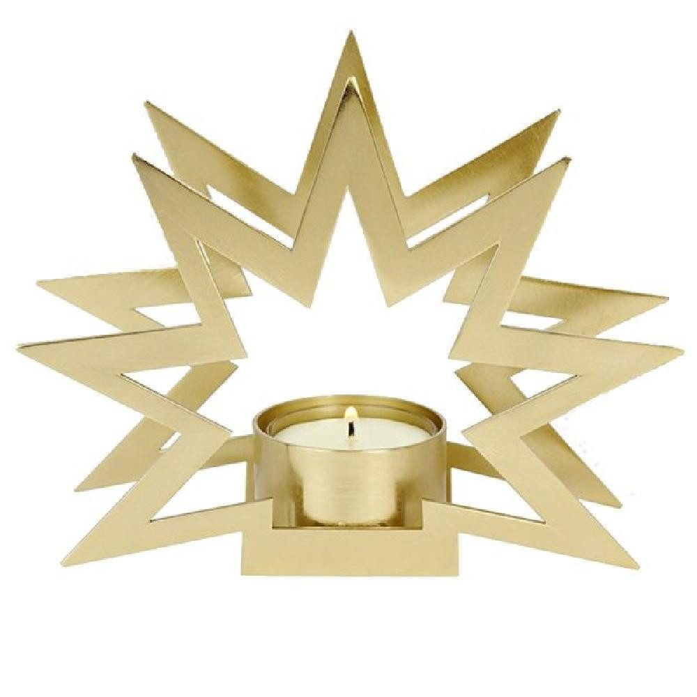 Lambert Windlicht Teelichthalter Stern Felis Gold (11,5cm)