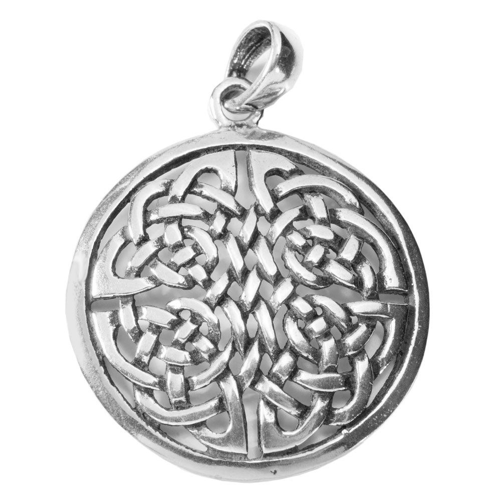 Kettenanhänger Celtic 4 Elemente Schmuck Anhänger 925er Silber Durchmesser 27mm